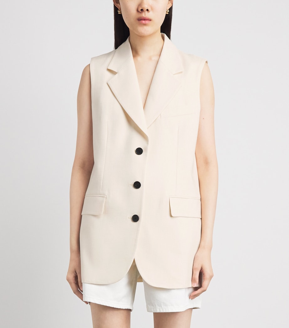 ANINE BING Womens Sara Vest Cream Image 4