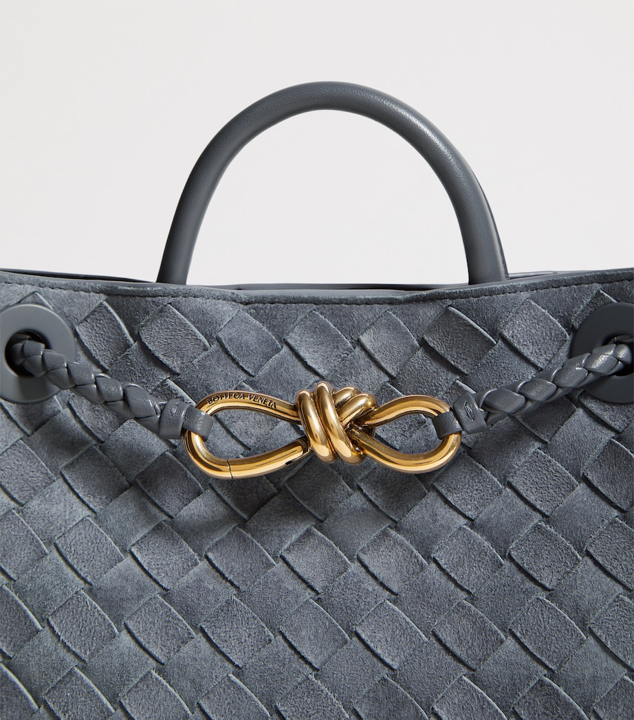 Bottega Veneta Womens Small Suede Andiamo Top-Handle Bag Image 6