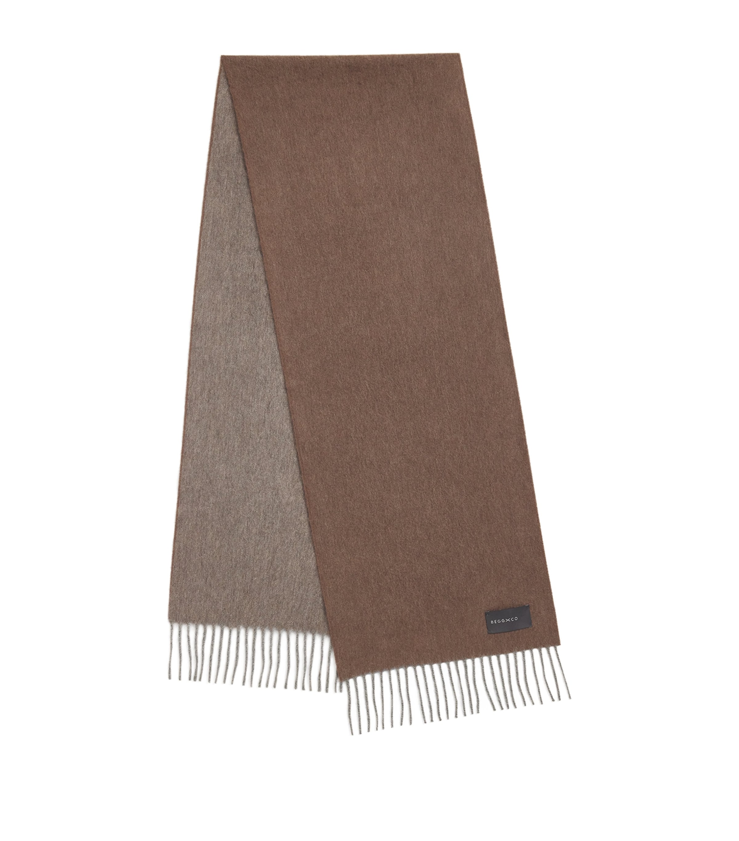 BEGG X CO CASHMERE REVERSIBLE SCARF 