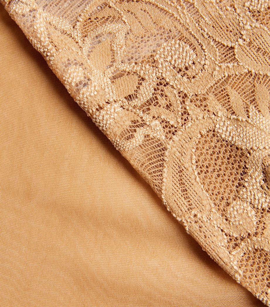 Lace-Trim Seidenglatt 15 Stay-Ups 4169 POWDER Image 3