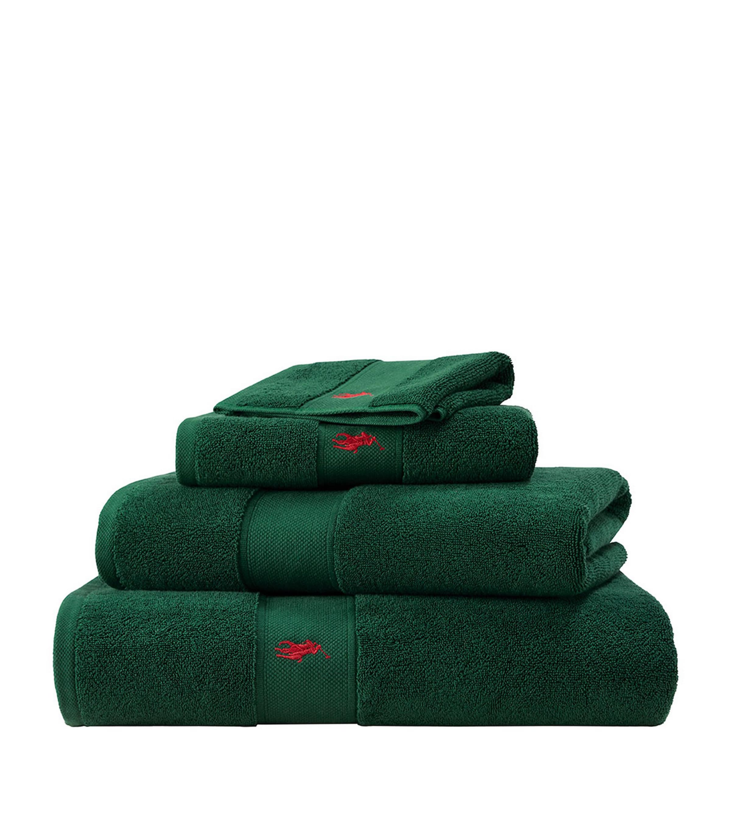 Ralph Lauren Polo Player Face Cloth In Green