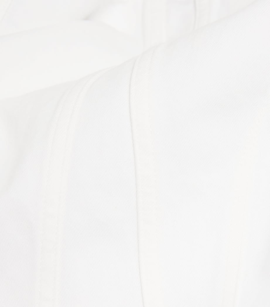 AGOLDE Womens Denim Corbin Blouse Marshmallow Image 6