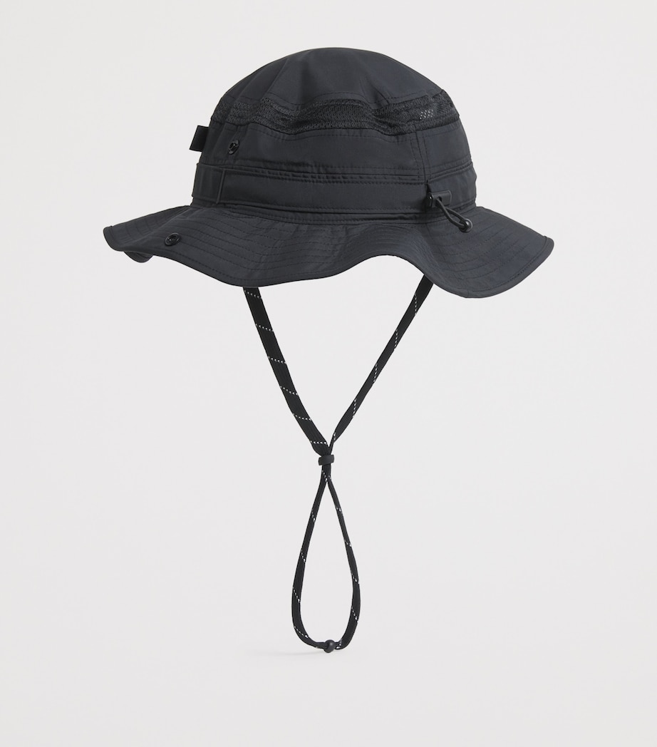 Mesh-Panelled Utility Bucket Hat BLACK Image 2