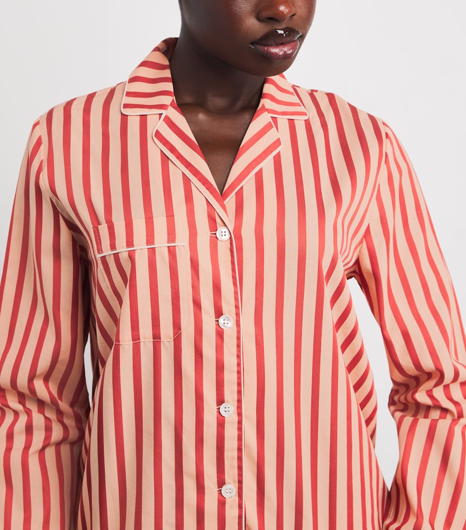 Cotton Capri Pyjama Set RED/RED Image 4