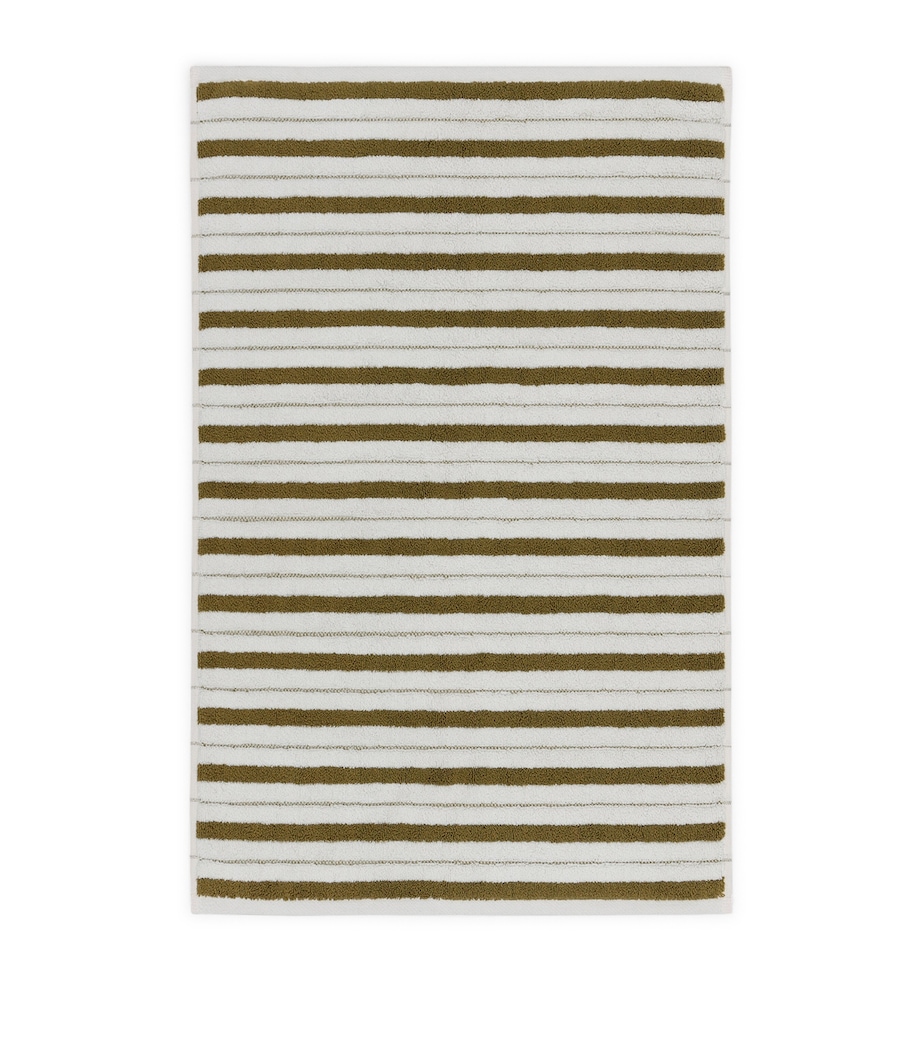 Organic Cotton Echo Bath Mat (50cm x 80cm) CAPER / CHALK Image 2