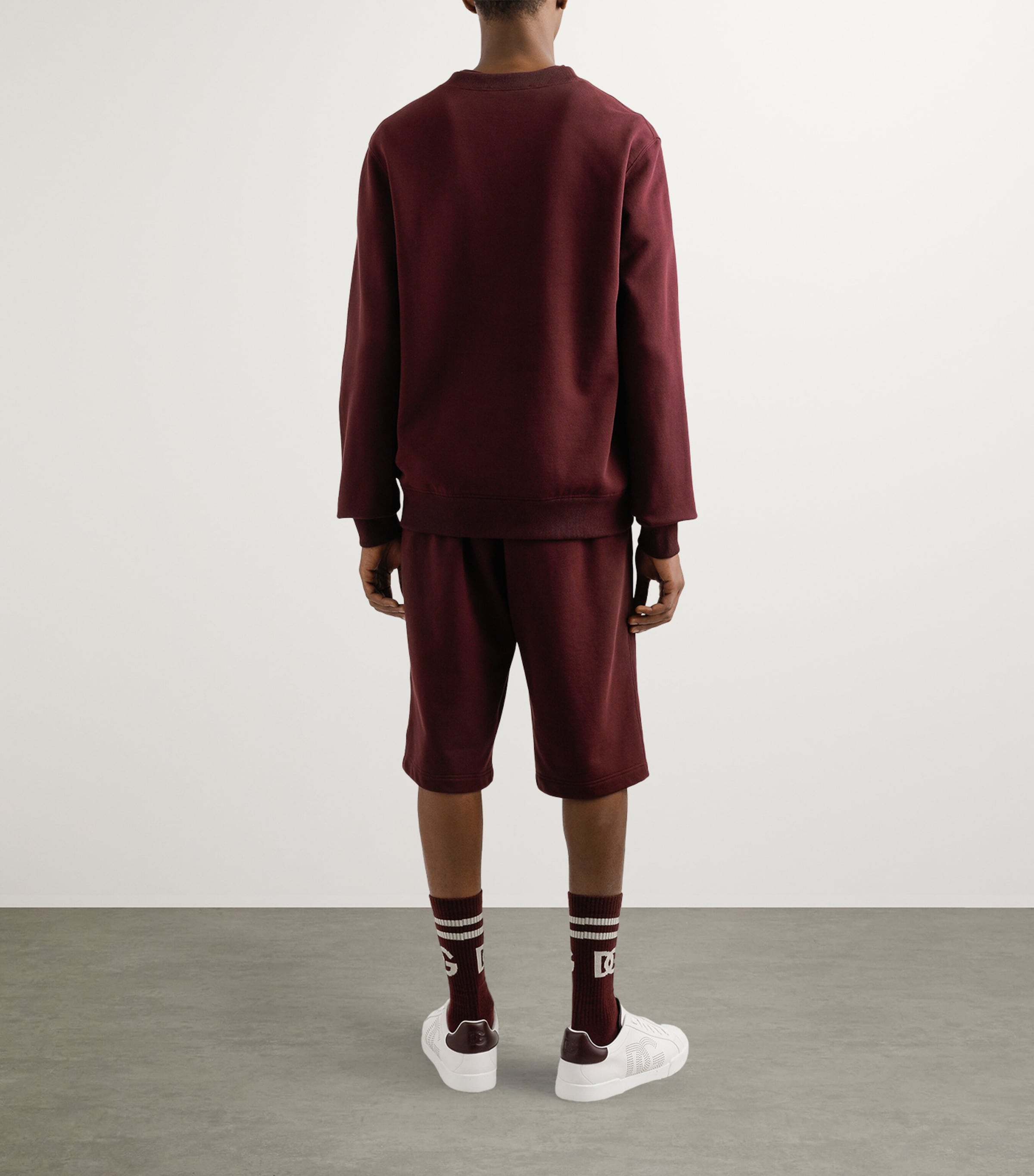 Cotton Logo Plaque T-Shirt F0130-AUBERGINE Image 5