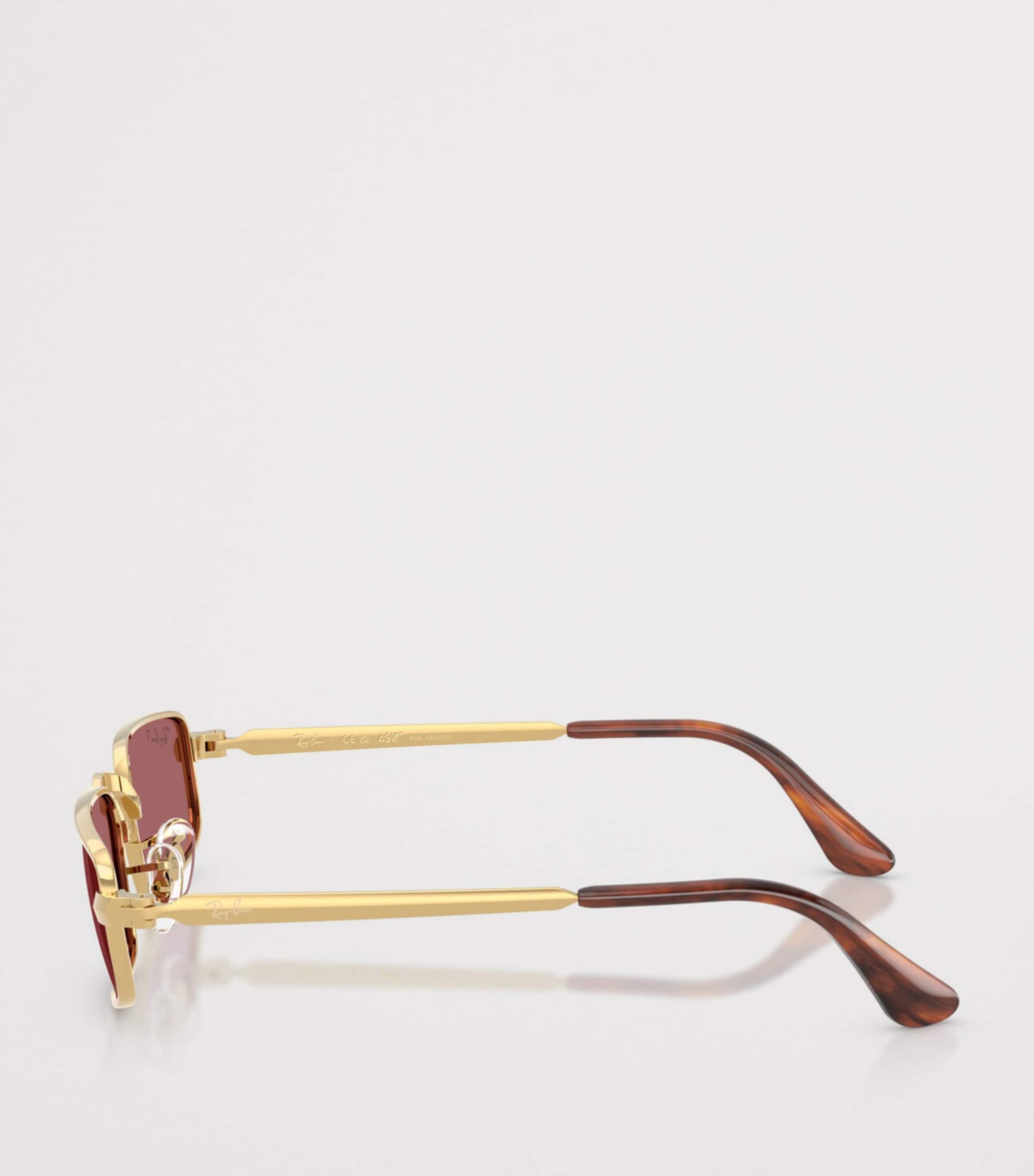 Ray-Ban By A$AP Rocky Pillow Sunglasses Gold Image 3