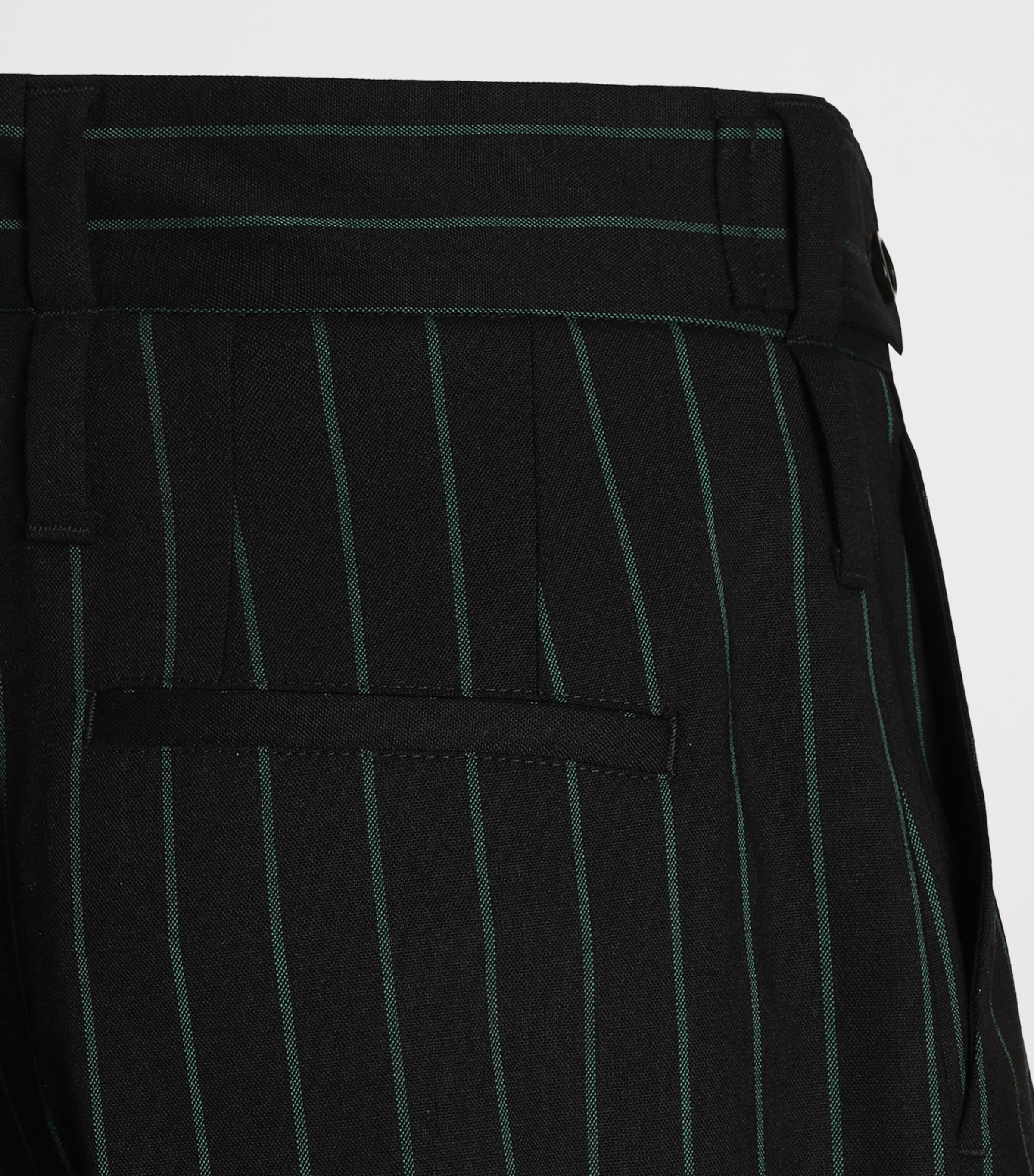 Dolce&Gabbana Womens Wool-Blend Stripe Trousers Striped Image 4