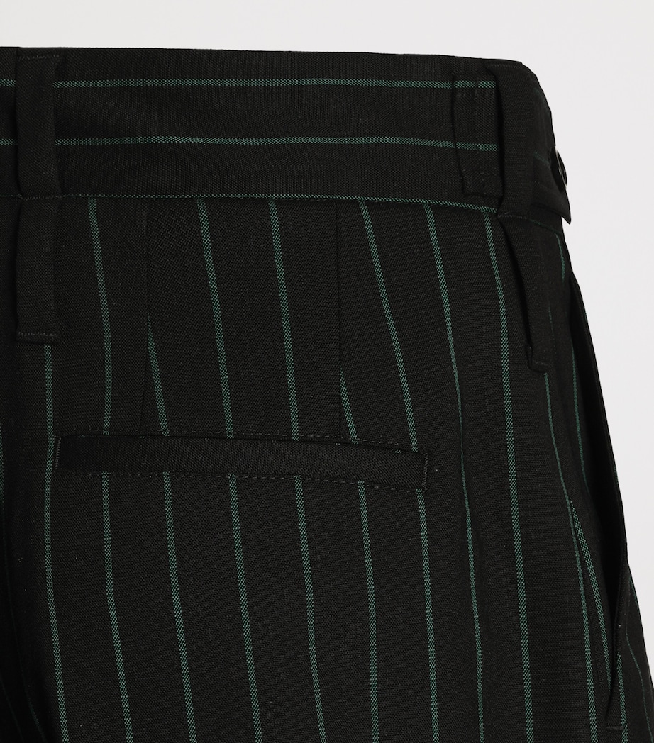 Dolce&Gabbana Womens Wool-Blend Stripe Trousers Striped Image 4