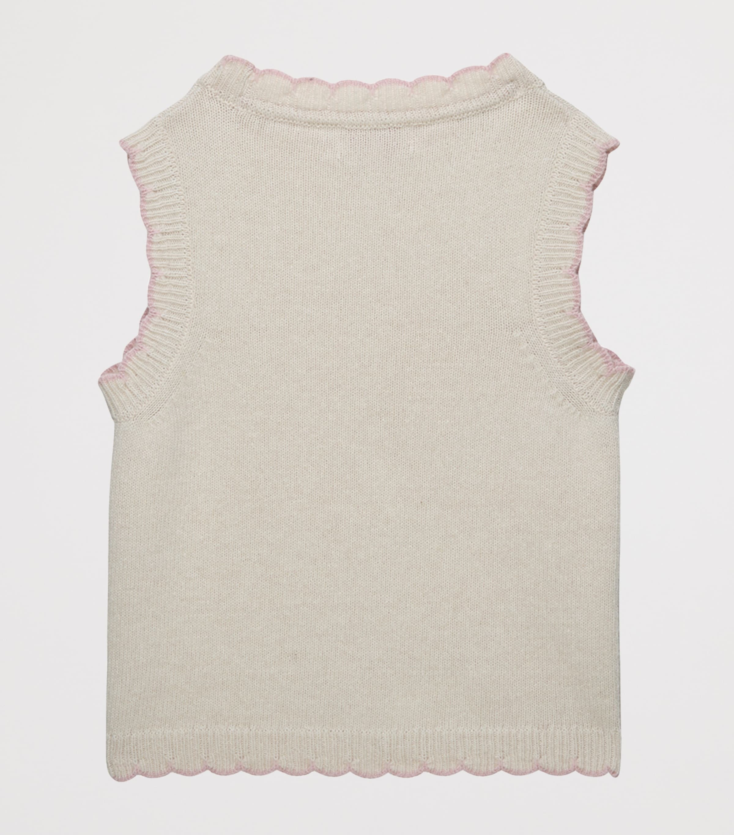 Trotters Neutral Argyle-Knit Sweater Vest (2-5 Years) | Harrods US
