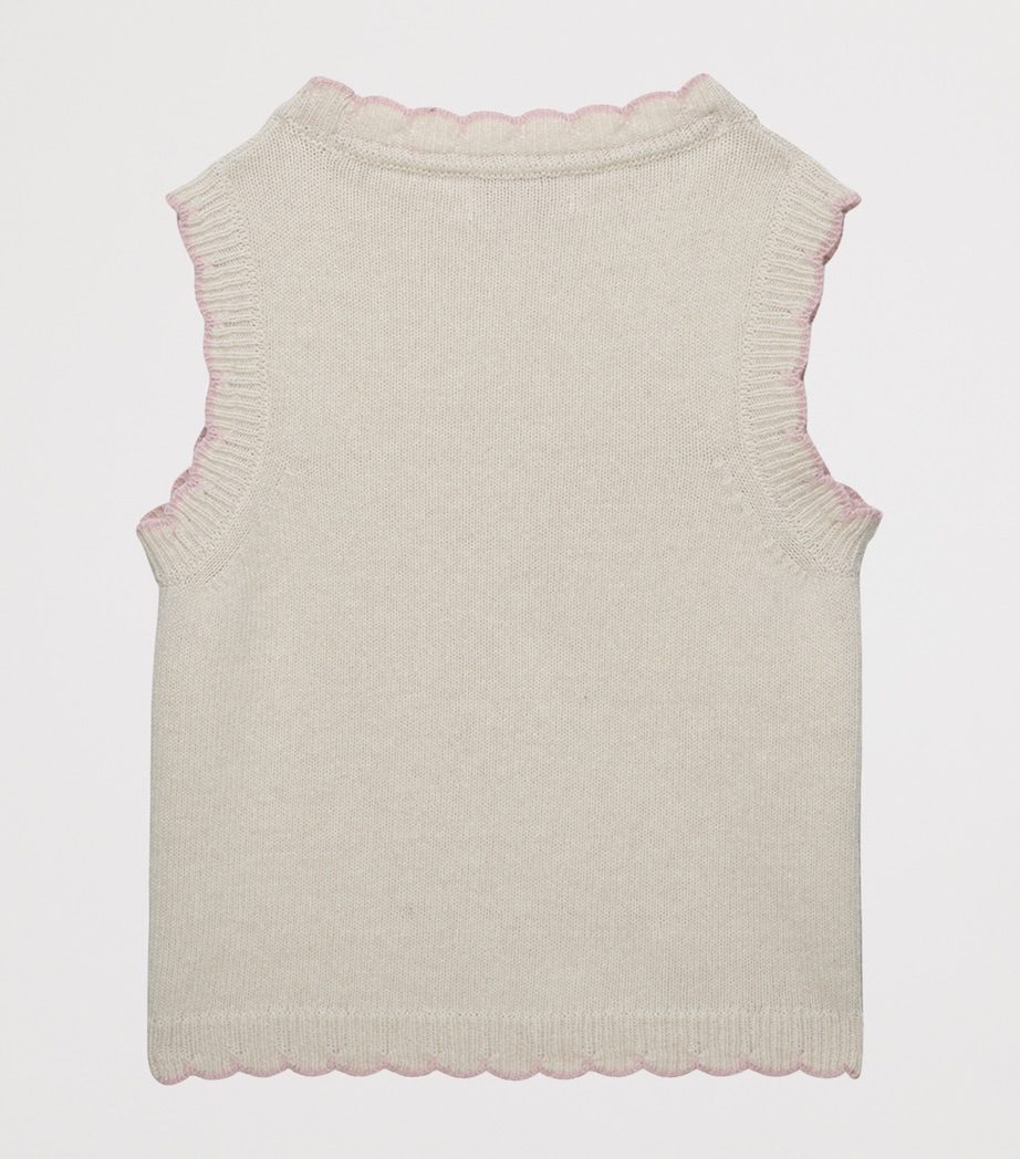 Trotters Neutral Argyle-Knit Sweater Vest (2-5 Years) | Harrods US