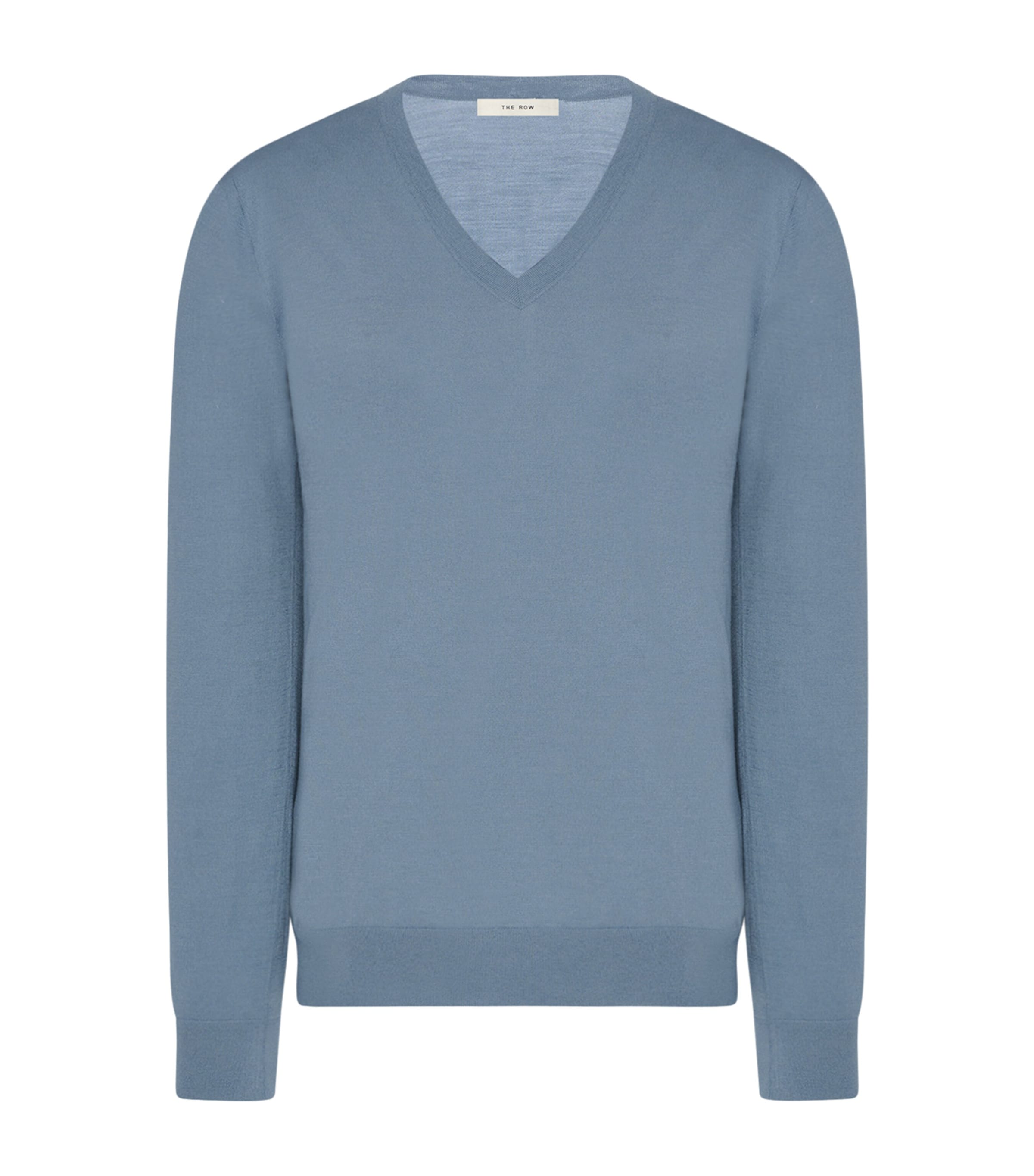The Row Womens Naius Sheep Wool Sweater Azure Grey Image 1