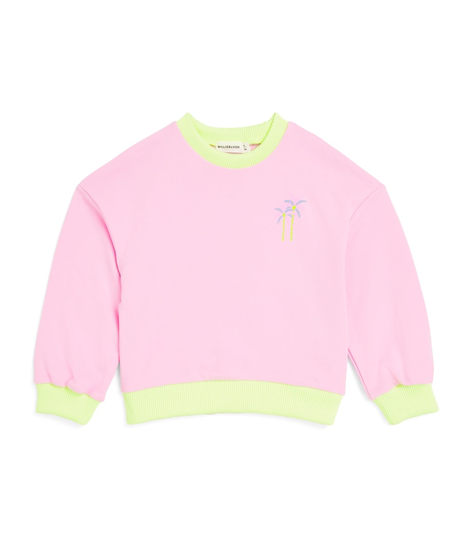 Billieblush Cotton-Blend Sequin Flamingo Sweatshirt (2-12 Years) Image 1