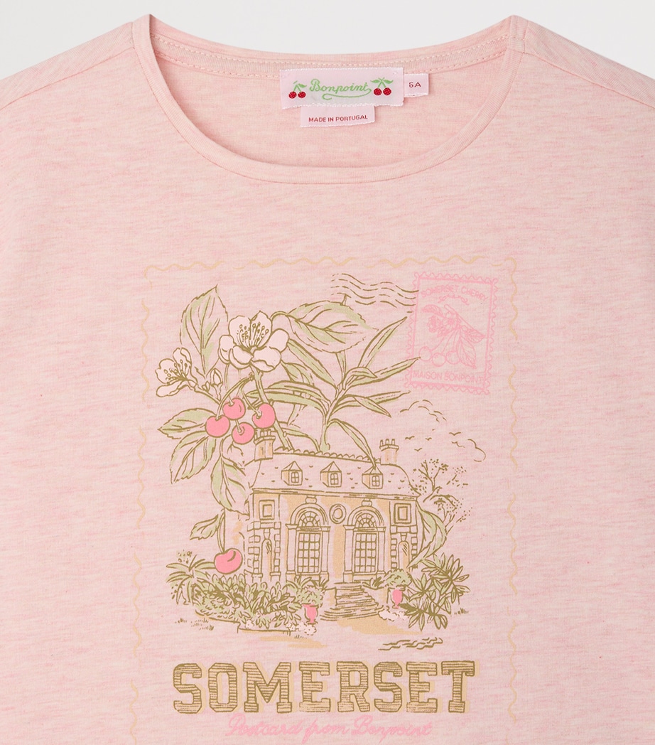 Cotton Graphic T-Shirt (10-14 Years) UPB ROSE PALE Image 3