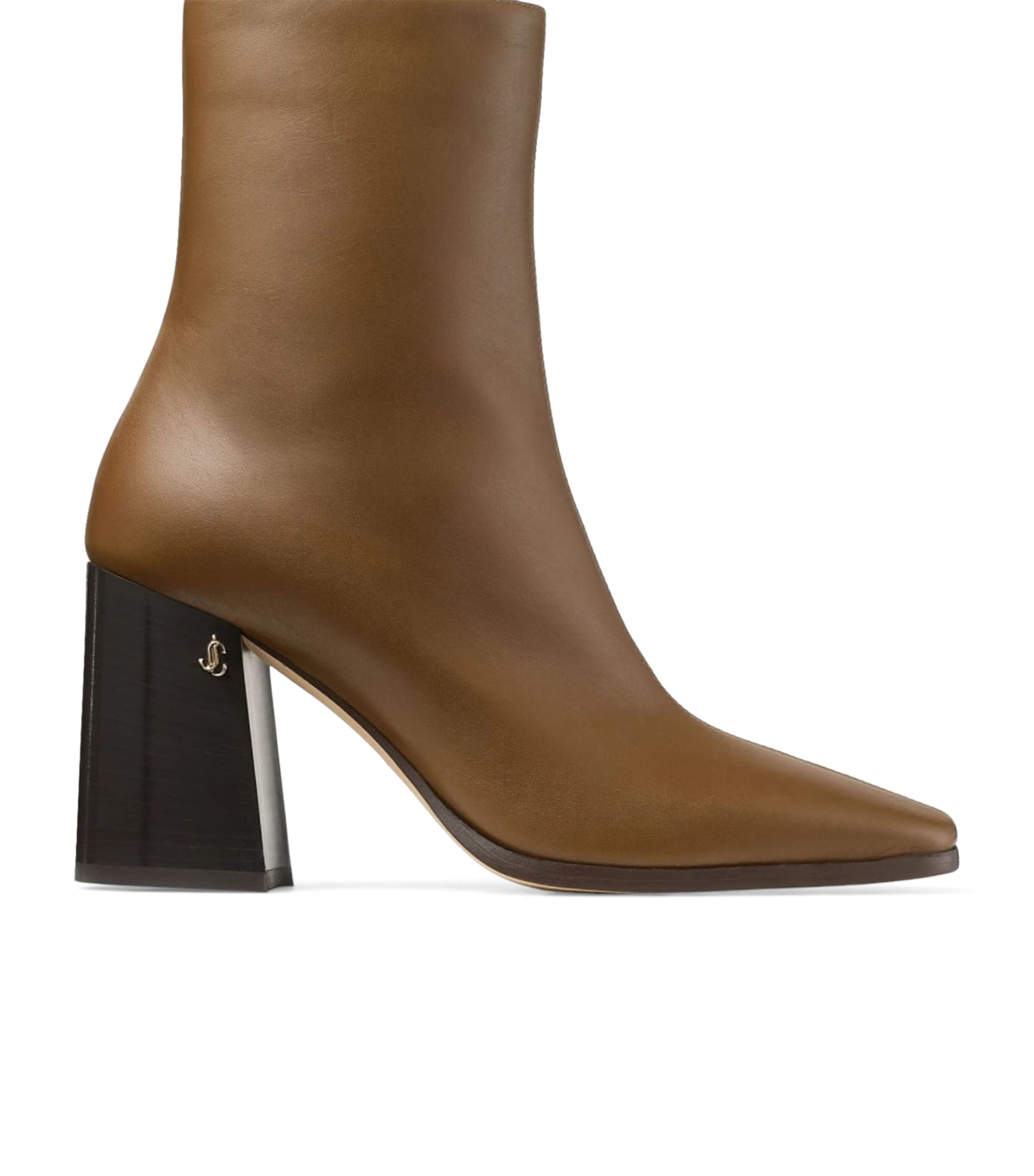 Jimmy Choo Bryelle 85 Leather Ankle Boots In Brown