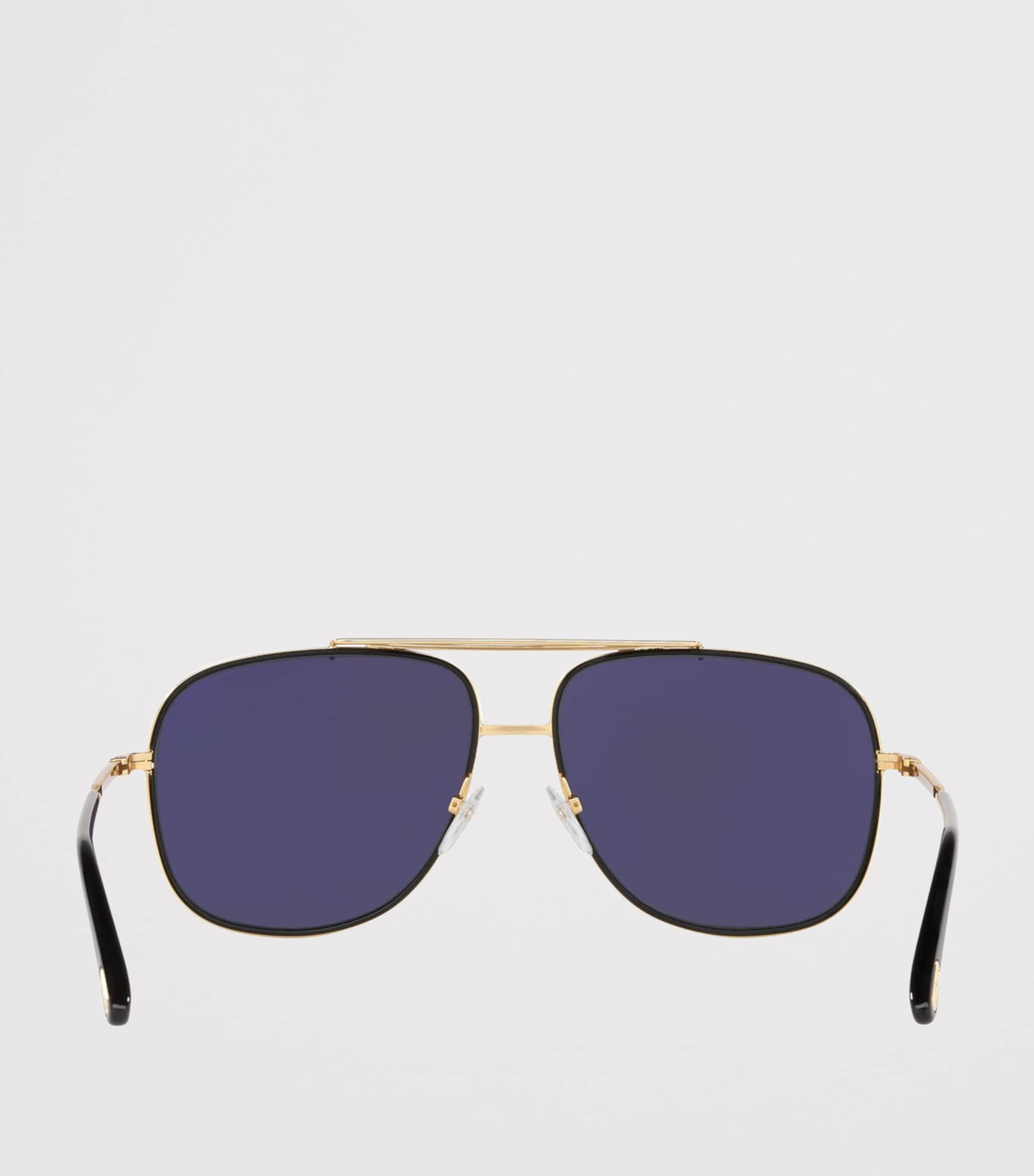 TOM FORD Metal Benton Square Sunglasses Gold Image 5