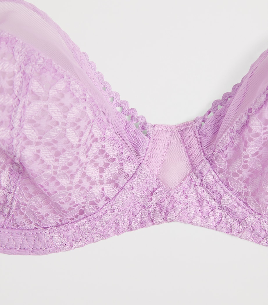 Maison Lejaby Womens Lace Memories Balconette Bra Salvia Image 4