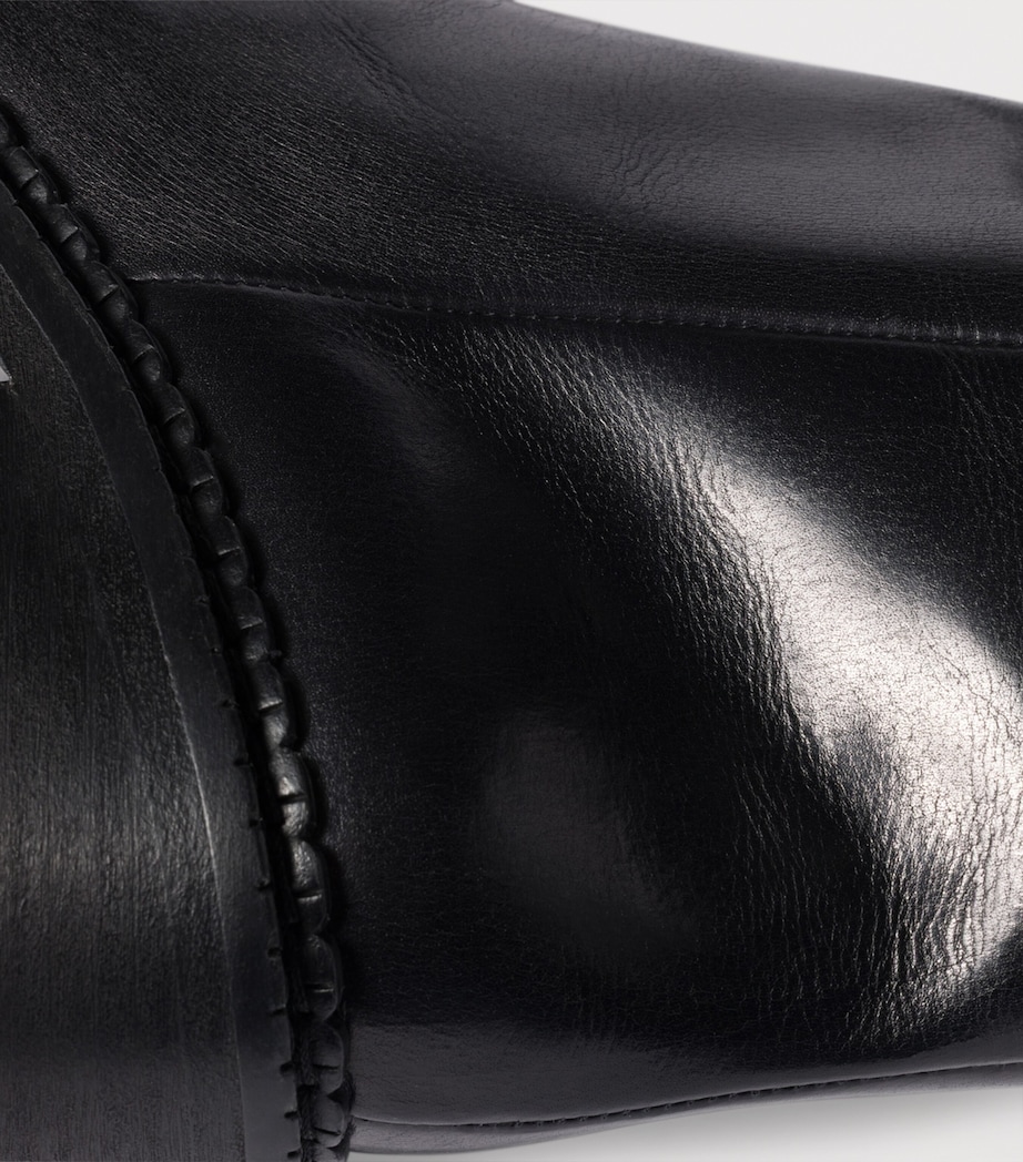 Leather Knee-High Boots 75 F0002 Image 3