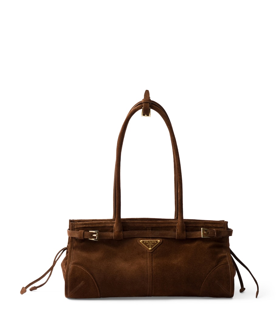 Medium Suede Belted Bonnie Shoulder Bag F0324 Image 1