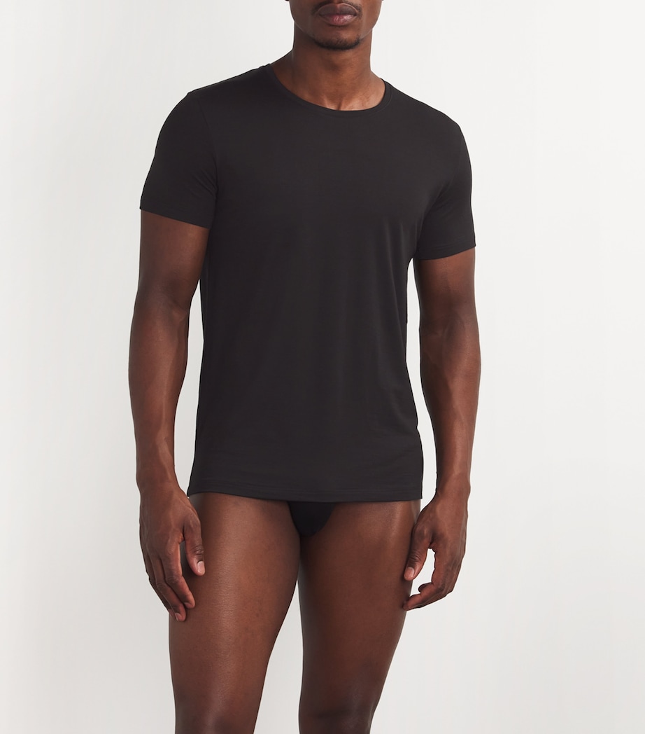 Wool-Blend Daily ClimaWool T-Shirt 3000/BLACK Image 2