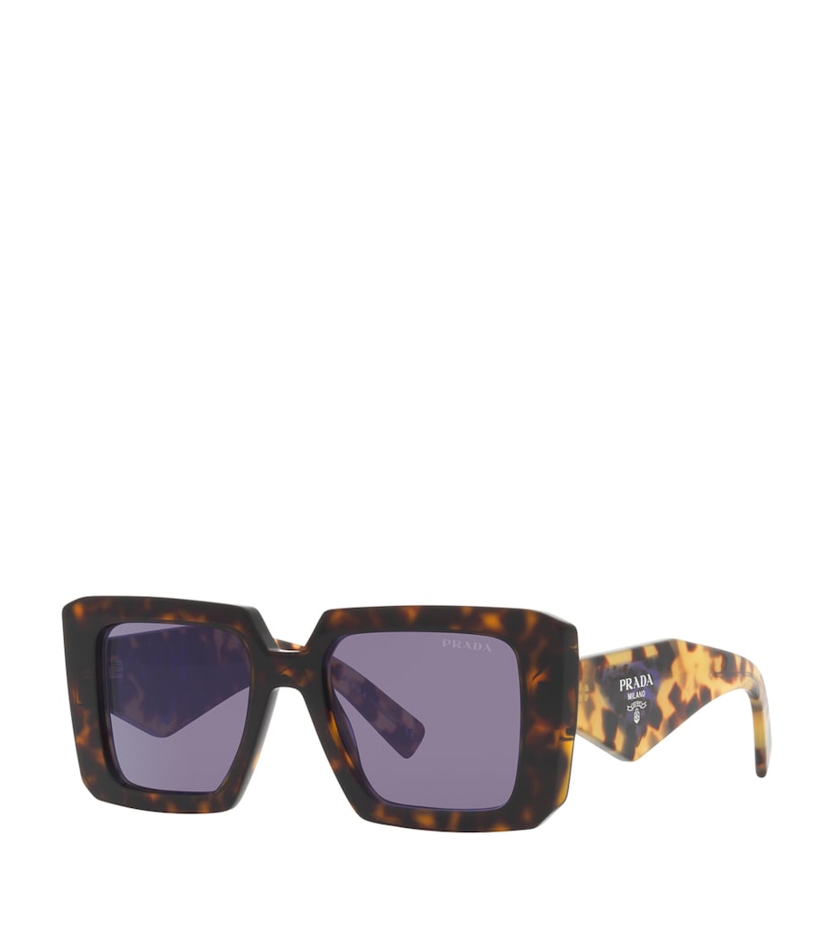 Tortoiseshell Square Sunglasses 2AU05Q Image 2