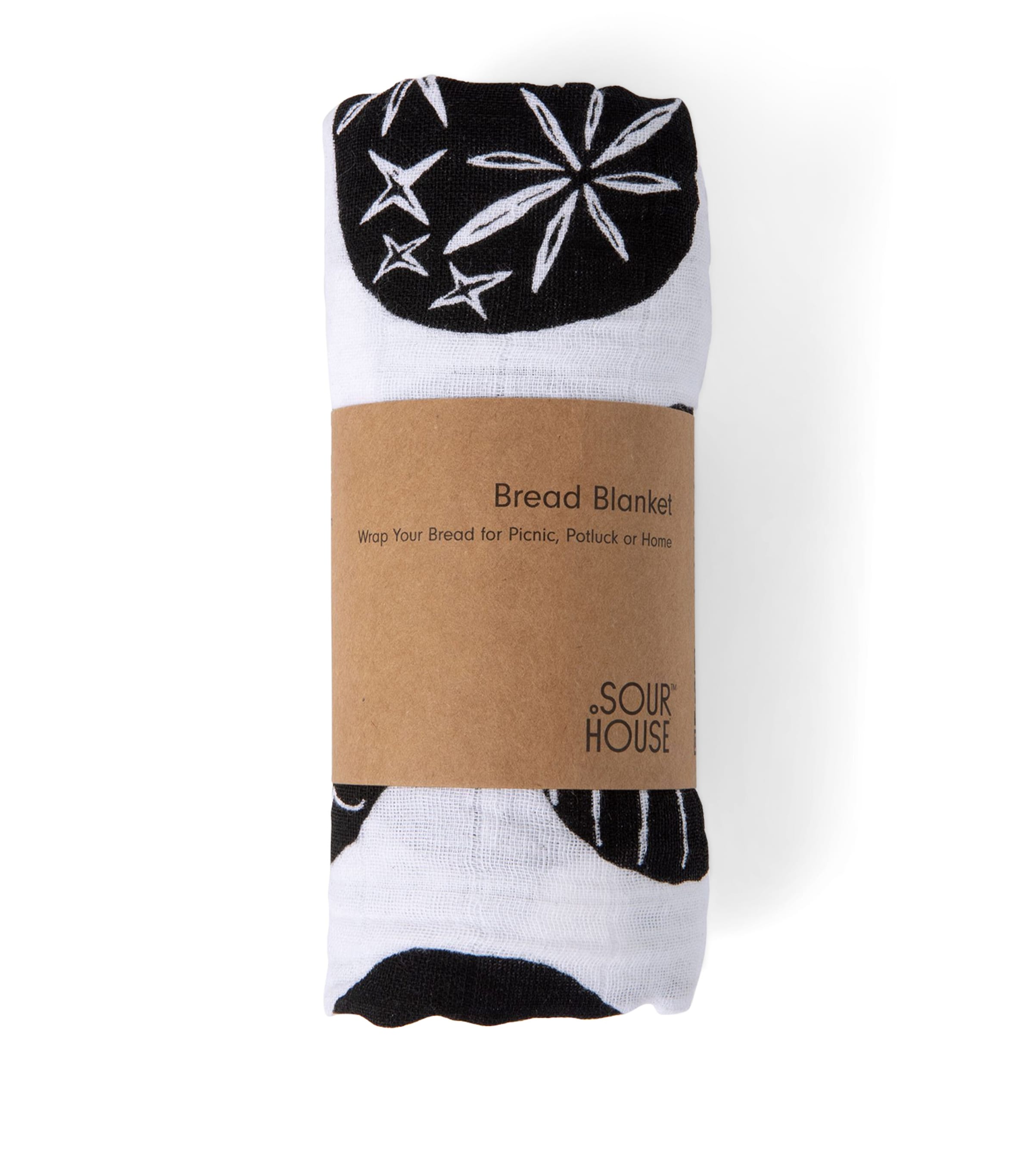 Cotton Bread Blanket BLACK Image 1