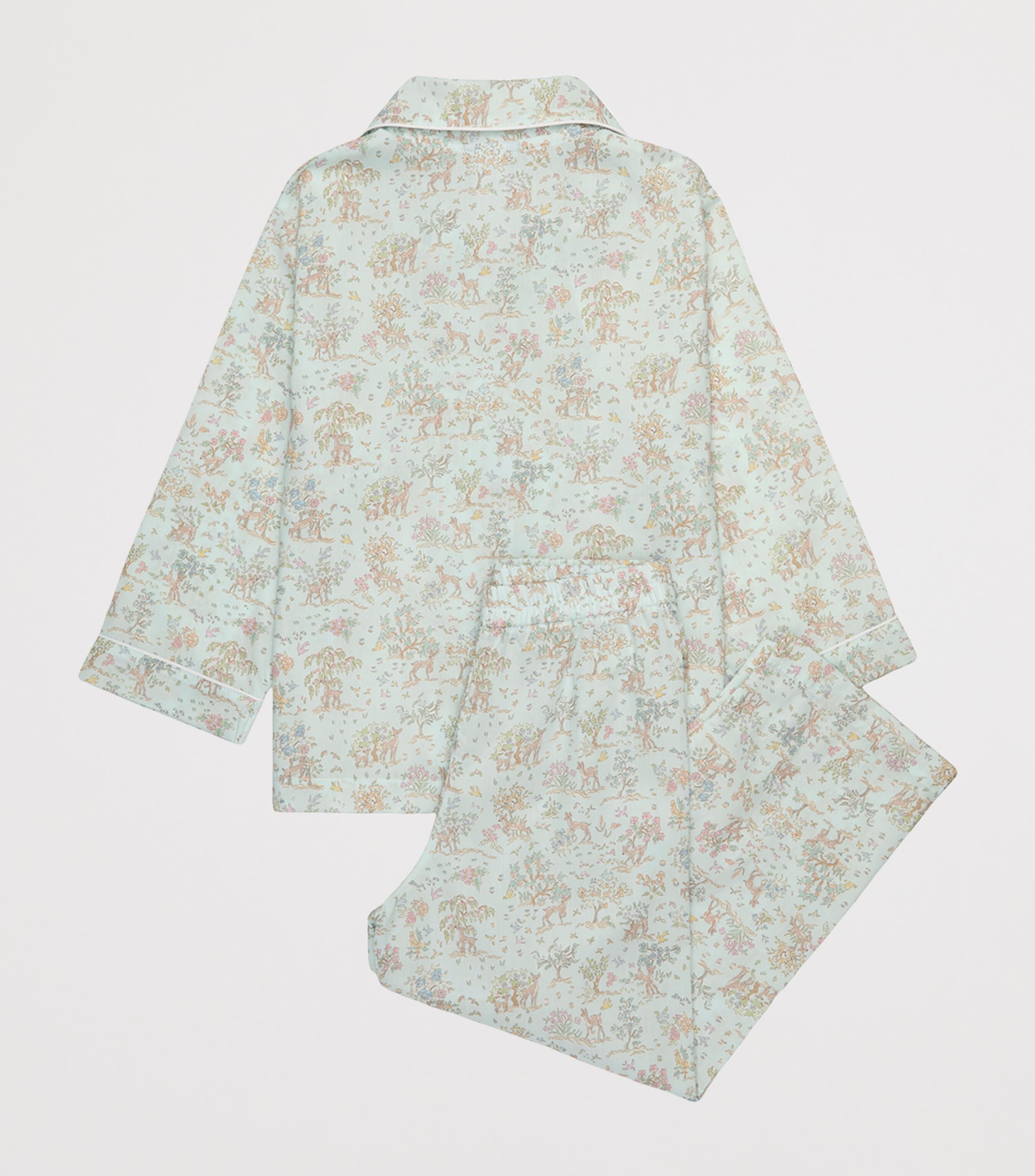 Trotters Cotton Etta Fawn Print Pyjama Set (1-5 Years) Green Image 2
