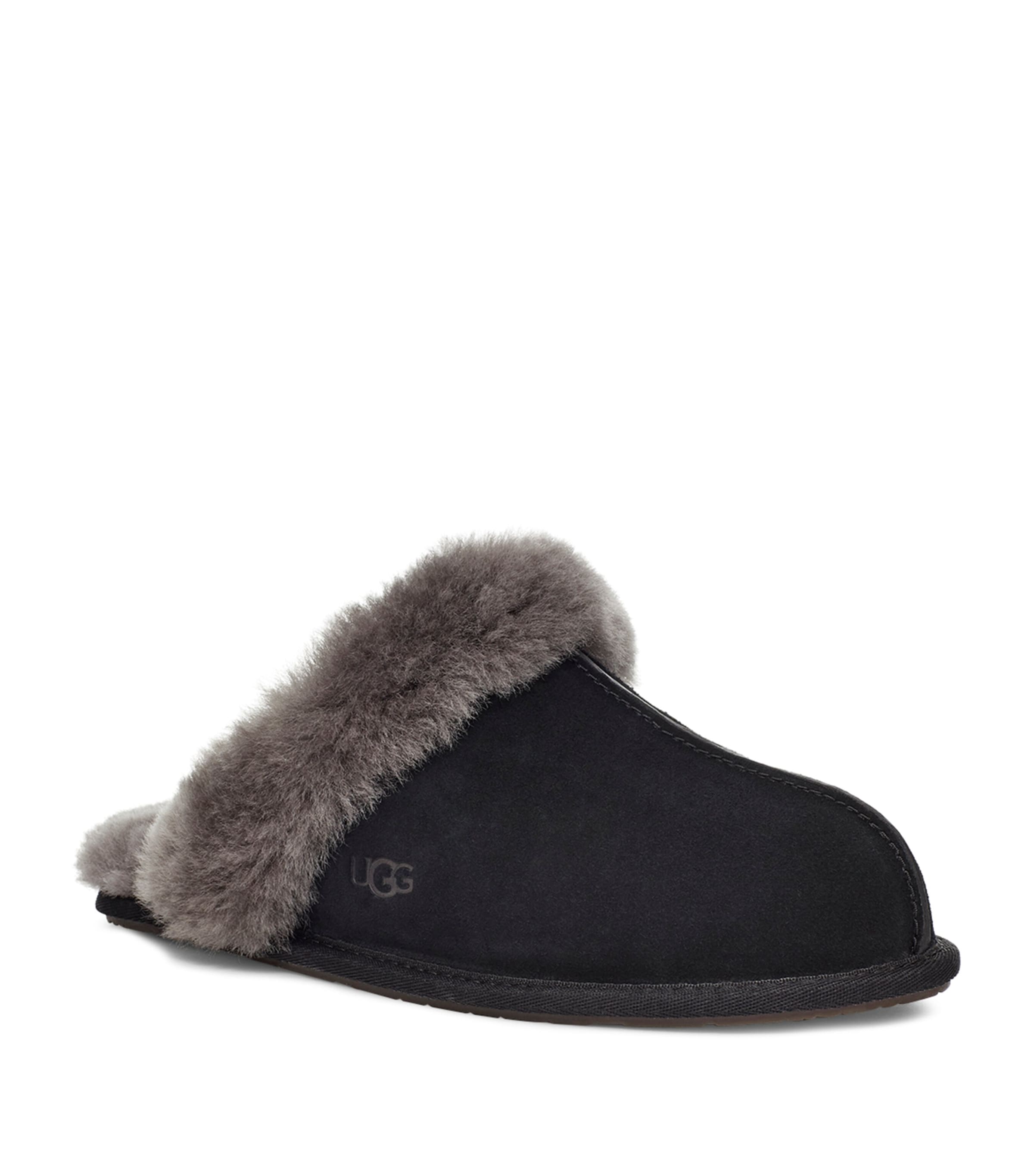 Suede Scuffette II Slippers BLK/GREY Image 8