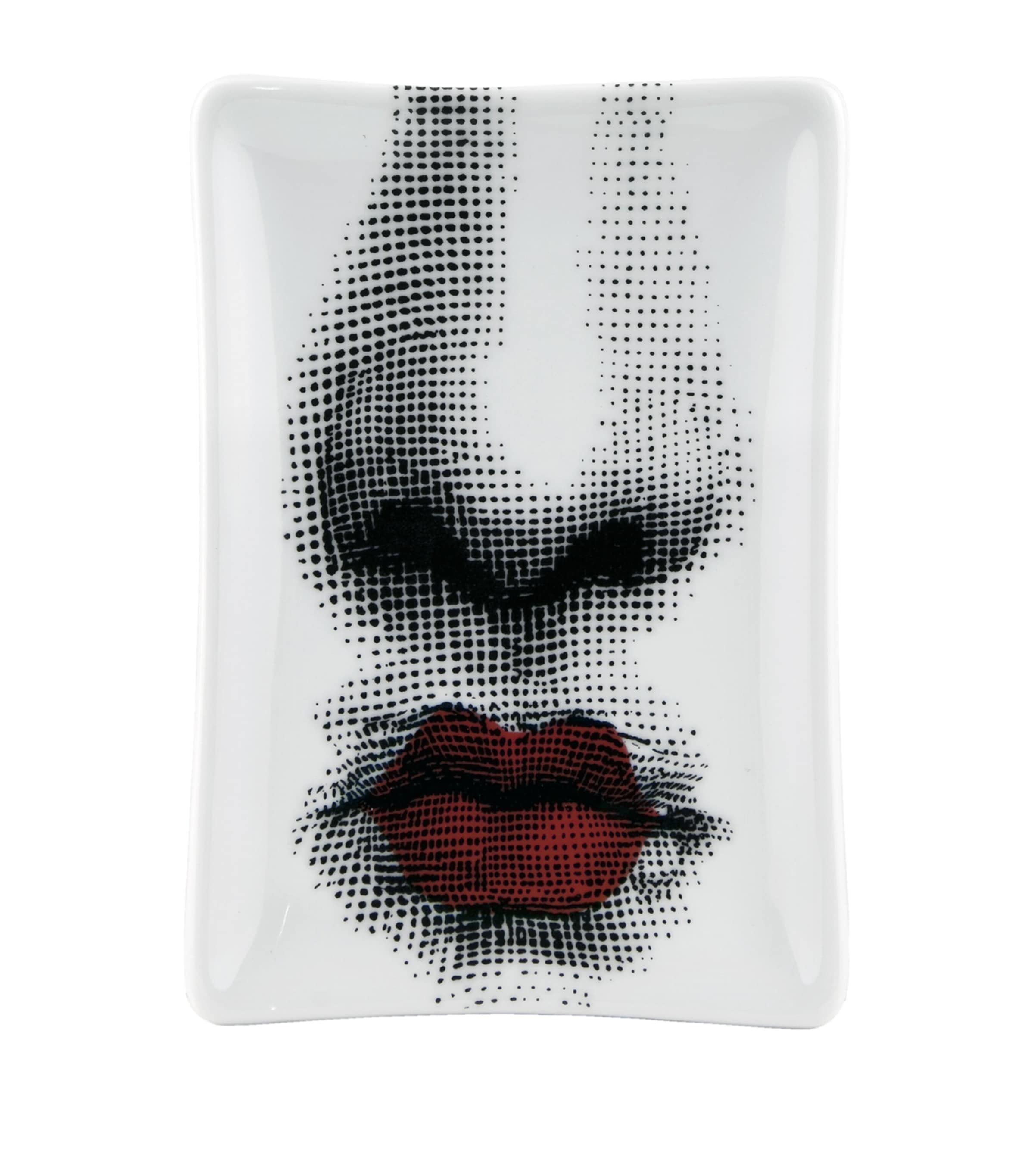 Fornasetti Rectangular Porcelain Ashtray