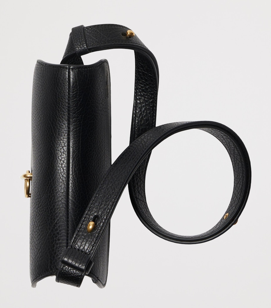 Mini Leather Rocking Horse Shoulder Bag BLACK Image 6