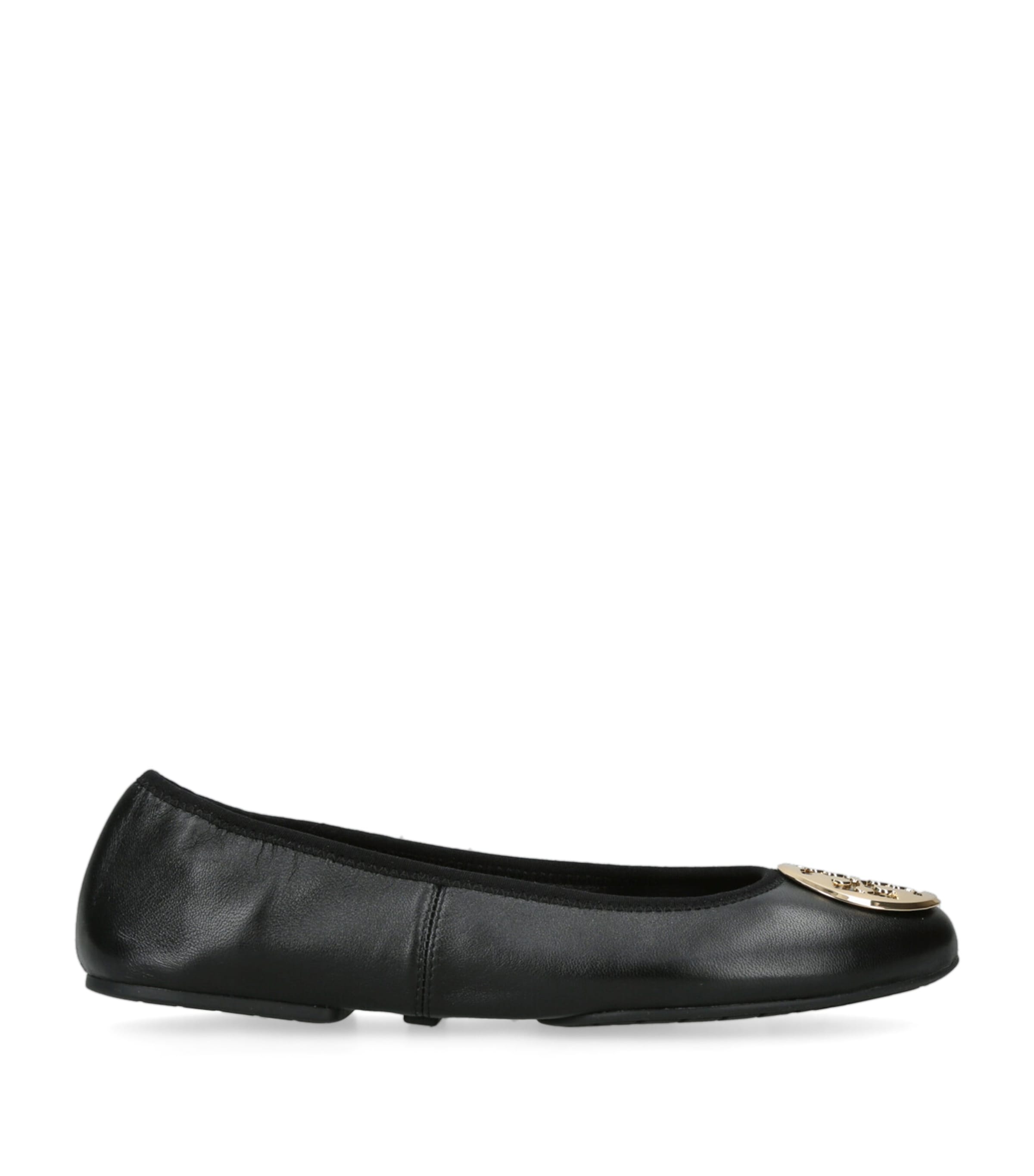 Leather Reva Travel Ballet Flats BLK/OTHER Image 1