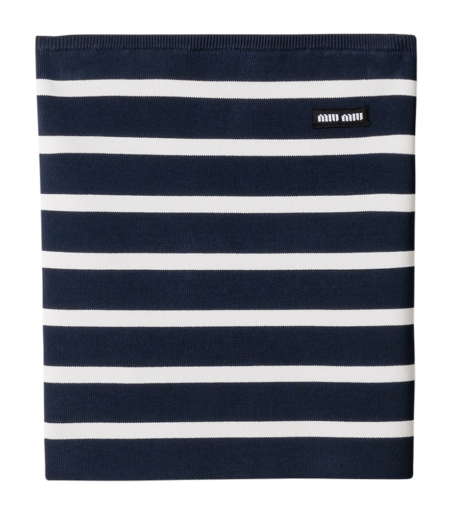 Knitted Stripe Tube Top F0761 Image 1