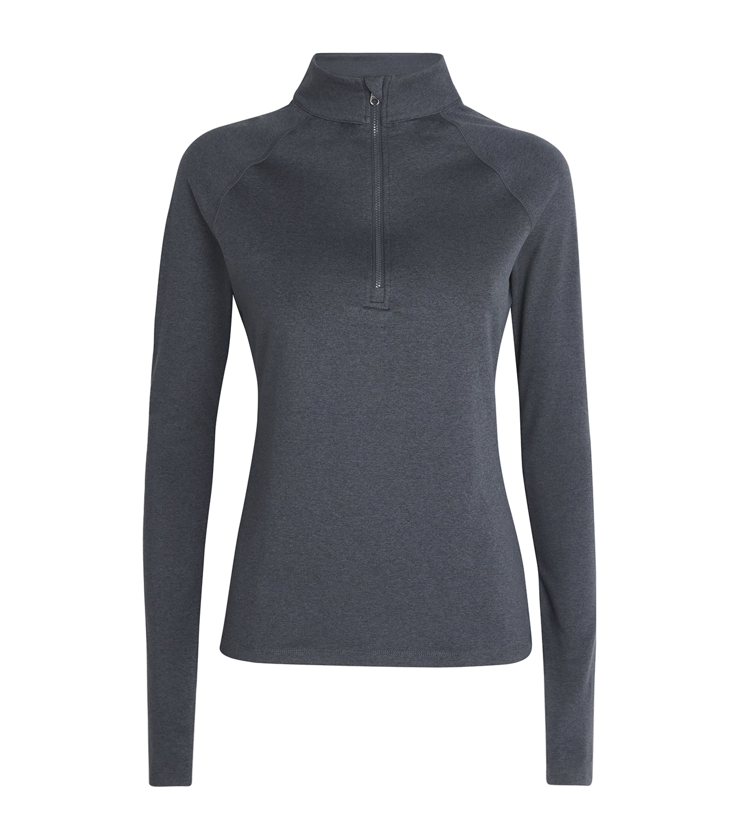 Always Warm Half-Zip Base Layer Top BLACK MARL Image 1