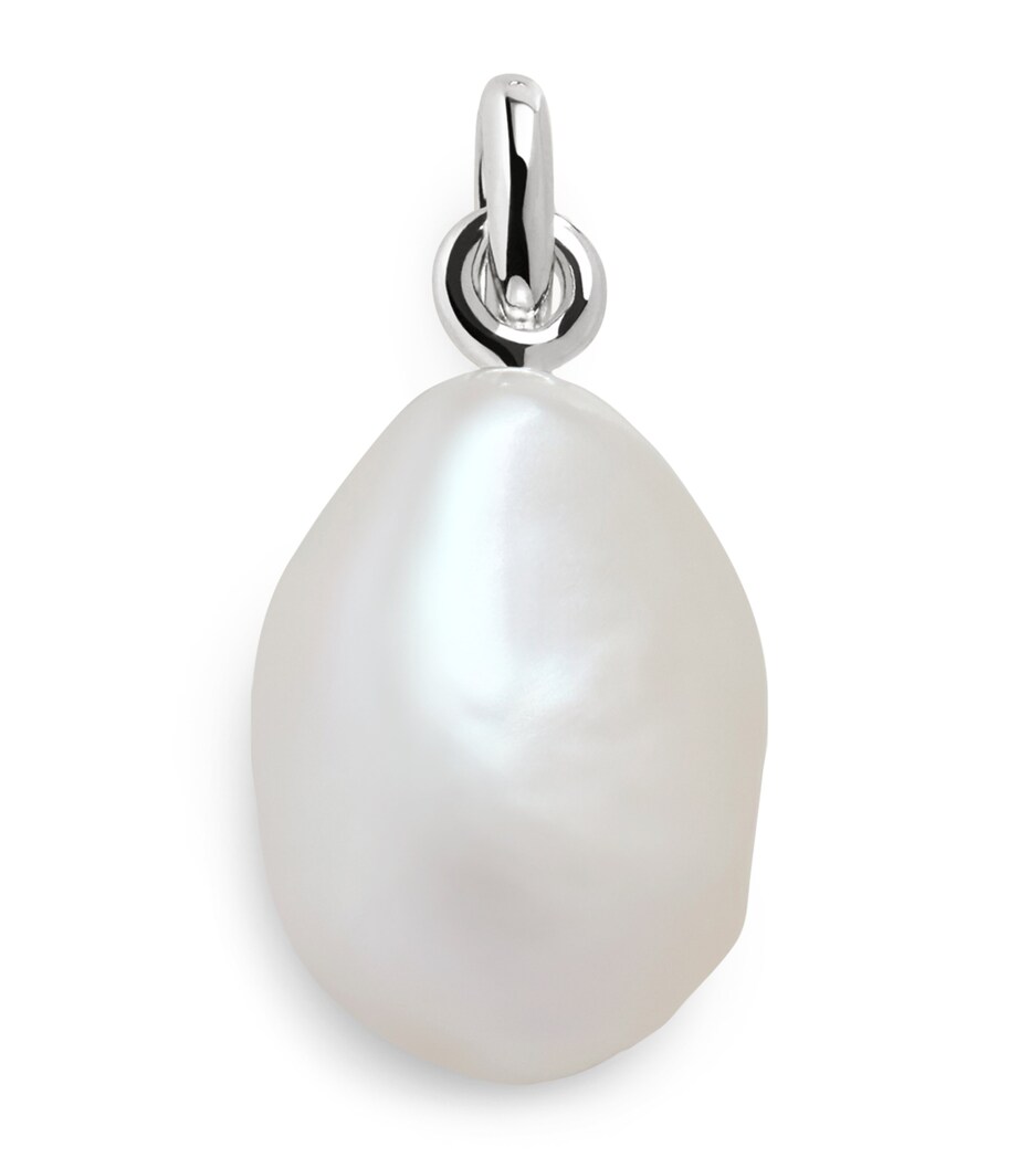 Sterling Silver and Baroque Pearl Pendant STERLING SILVER Image 1