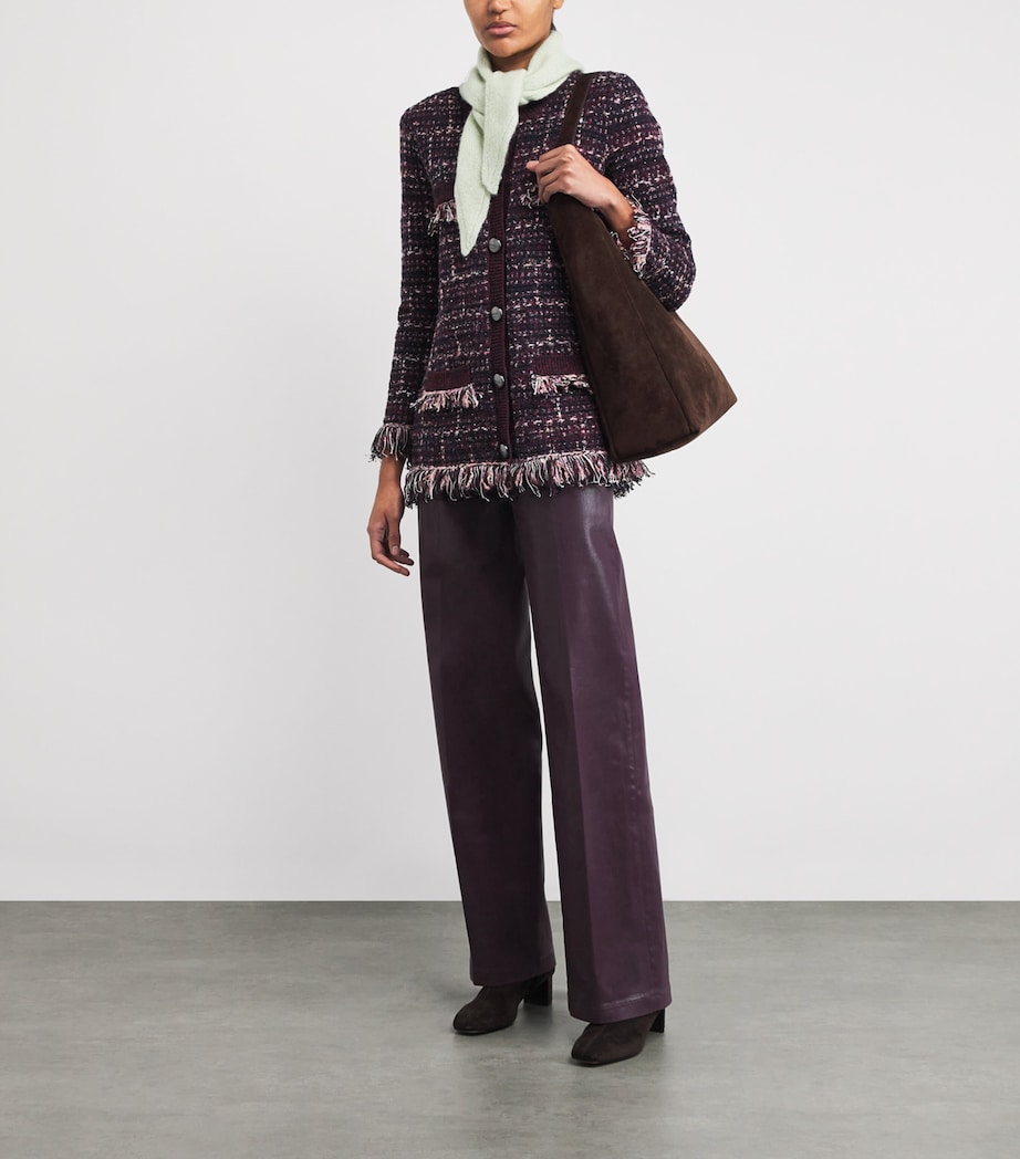 Scottie Wide-Leg Jeans DARK MALBEC COATED Image 2