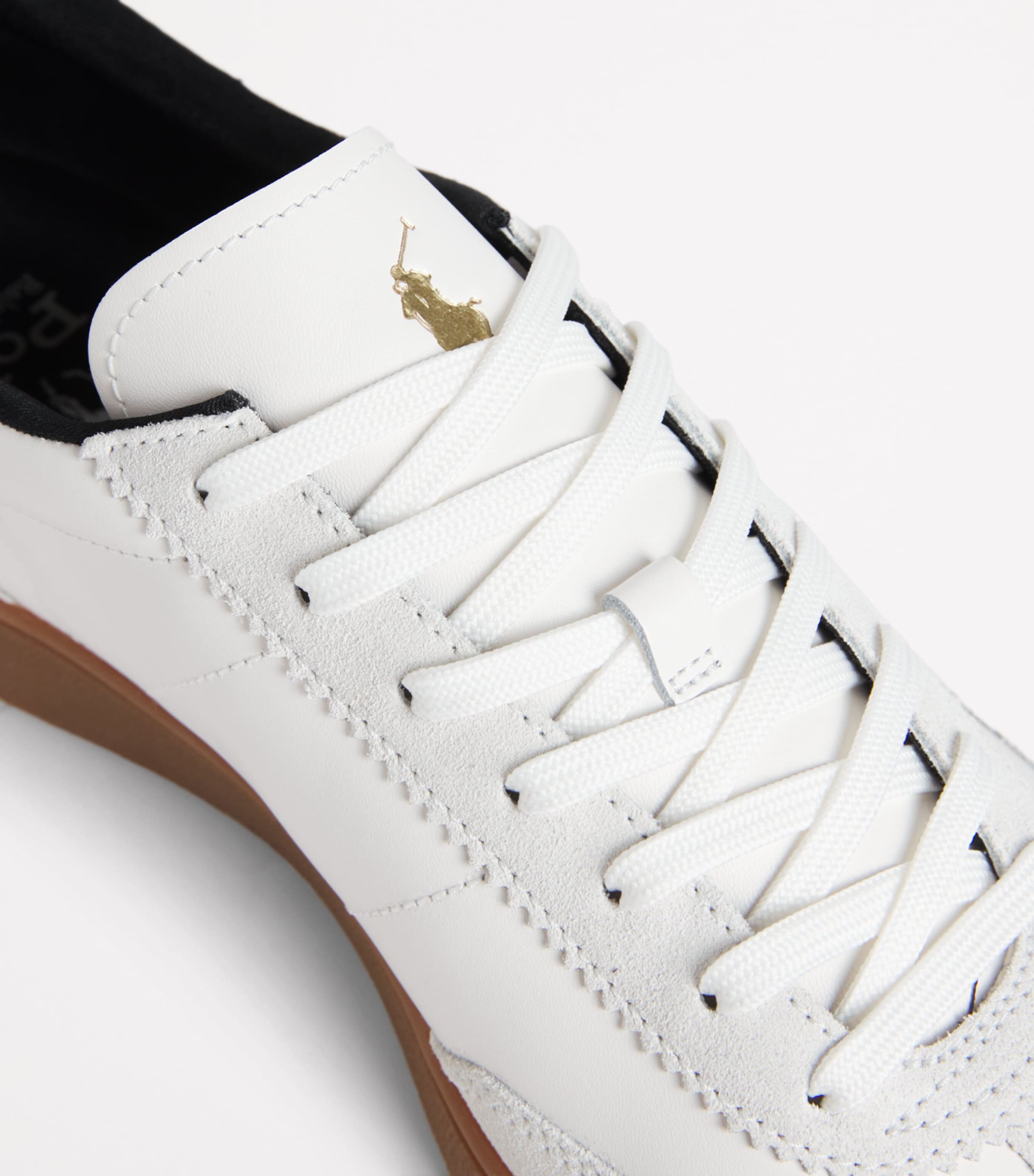 RLX Ralph Lauren White Leather Bedford Sneakers | Harrods US