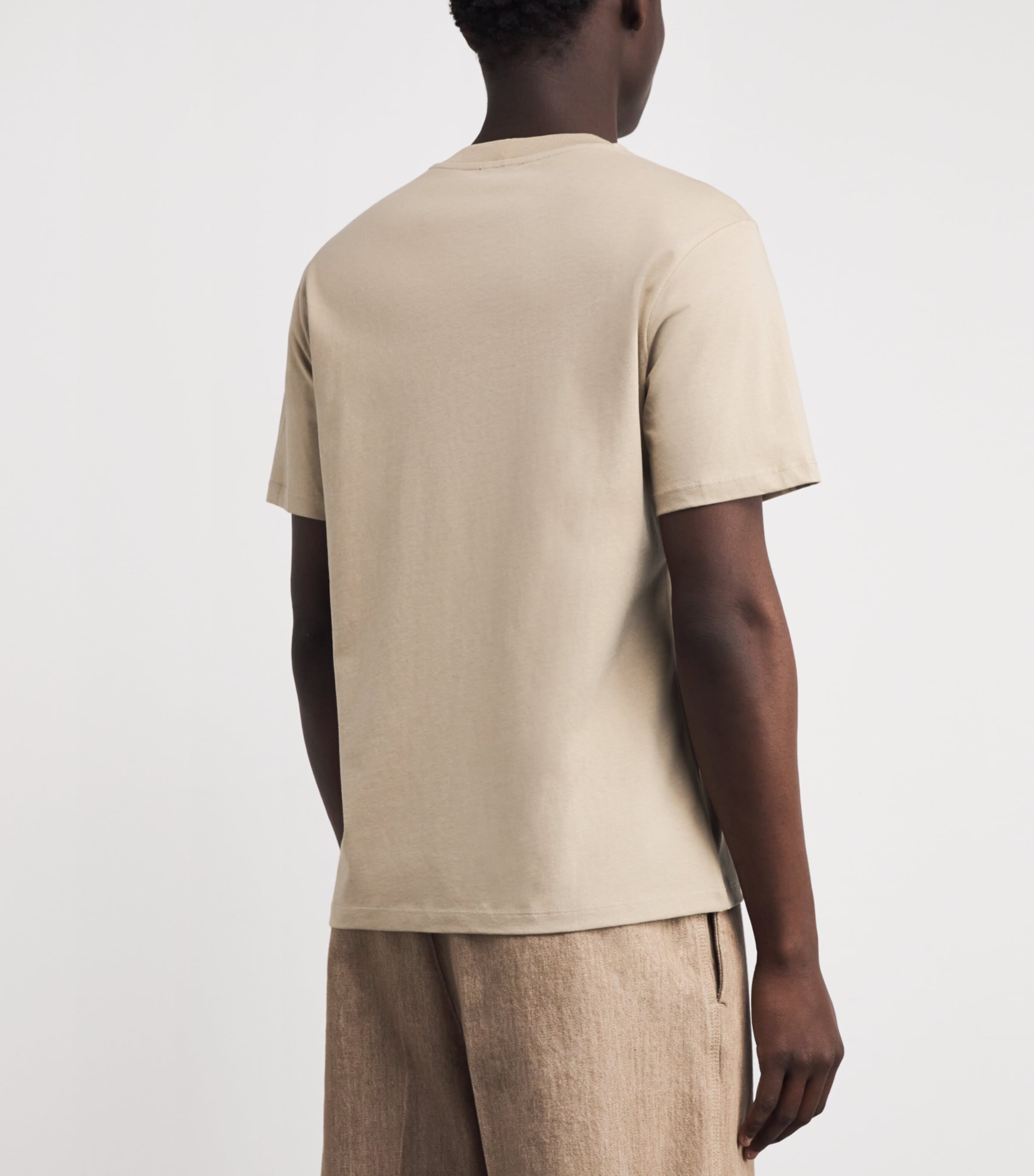 Cotton Logo T-Shirt BEIGE Image 4