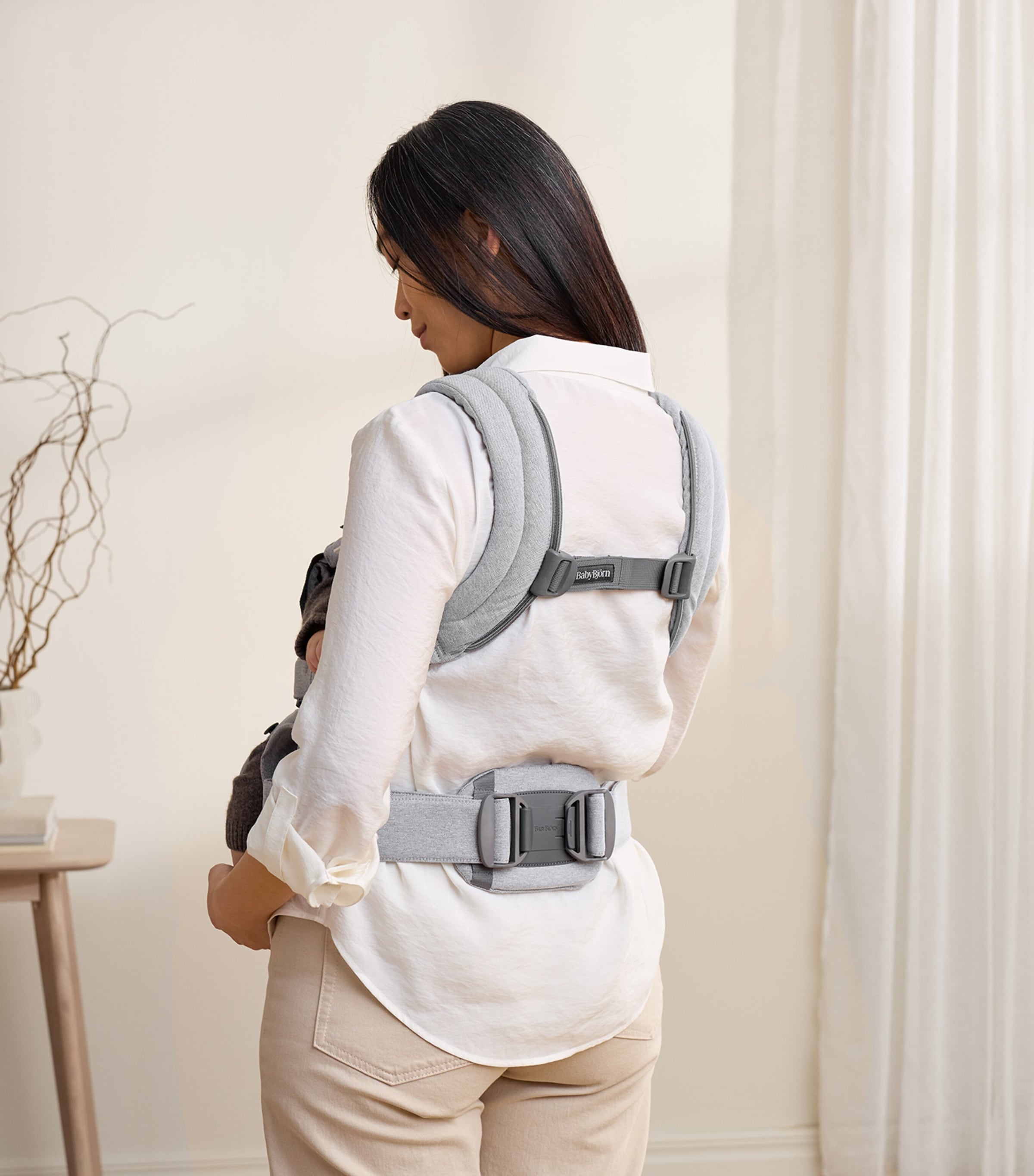 Woven Harmony Baby Carrier LIGHT GREY Mï¿½LANGE Image 4