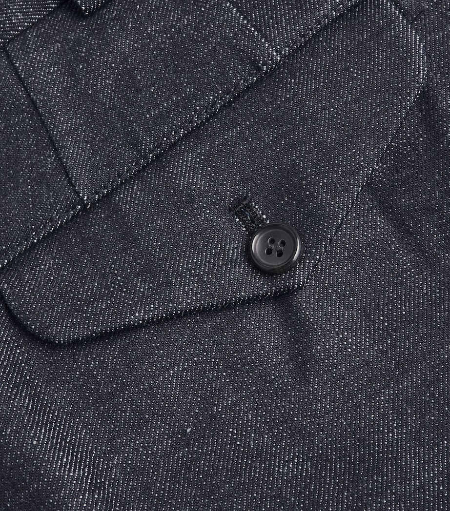 Pleated Wide-Leg Jeans INDIGO Image 5