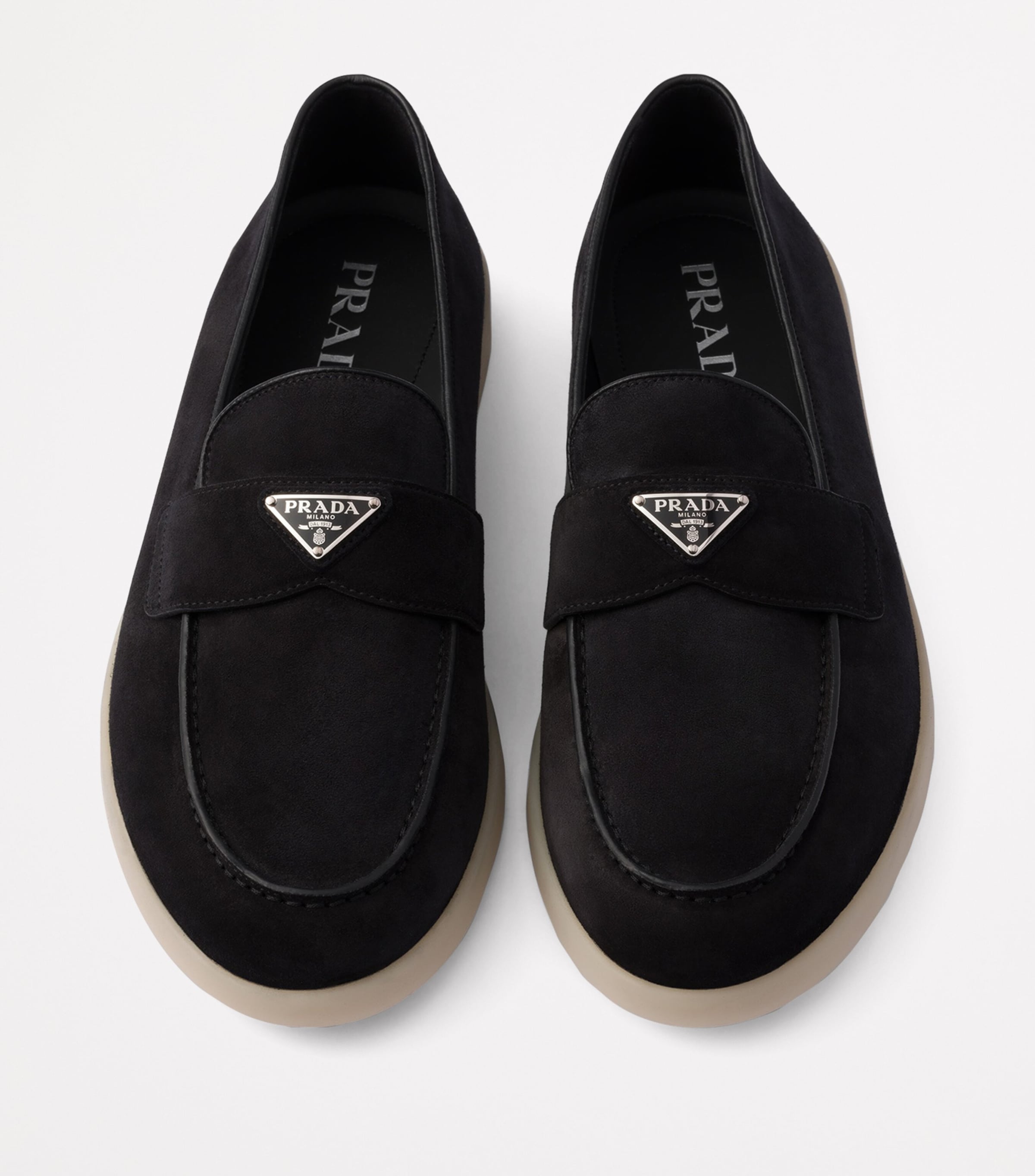 Suede Logo Loafers F0632 Image 2