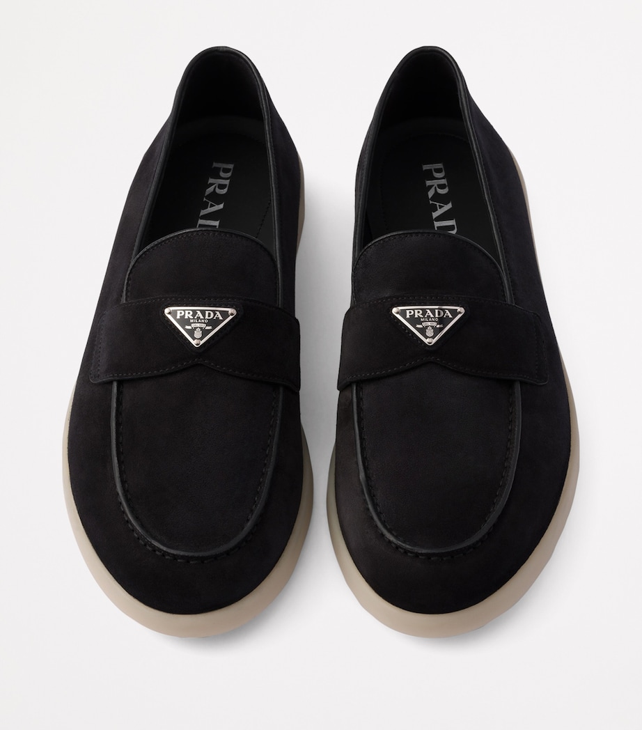 Suede Logo Loafers F0632 Image 2