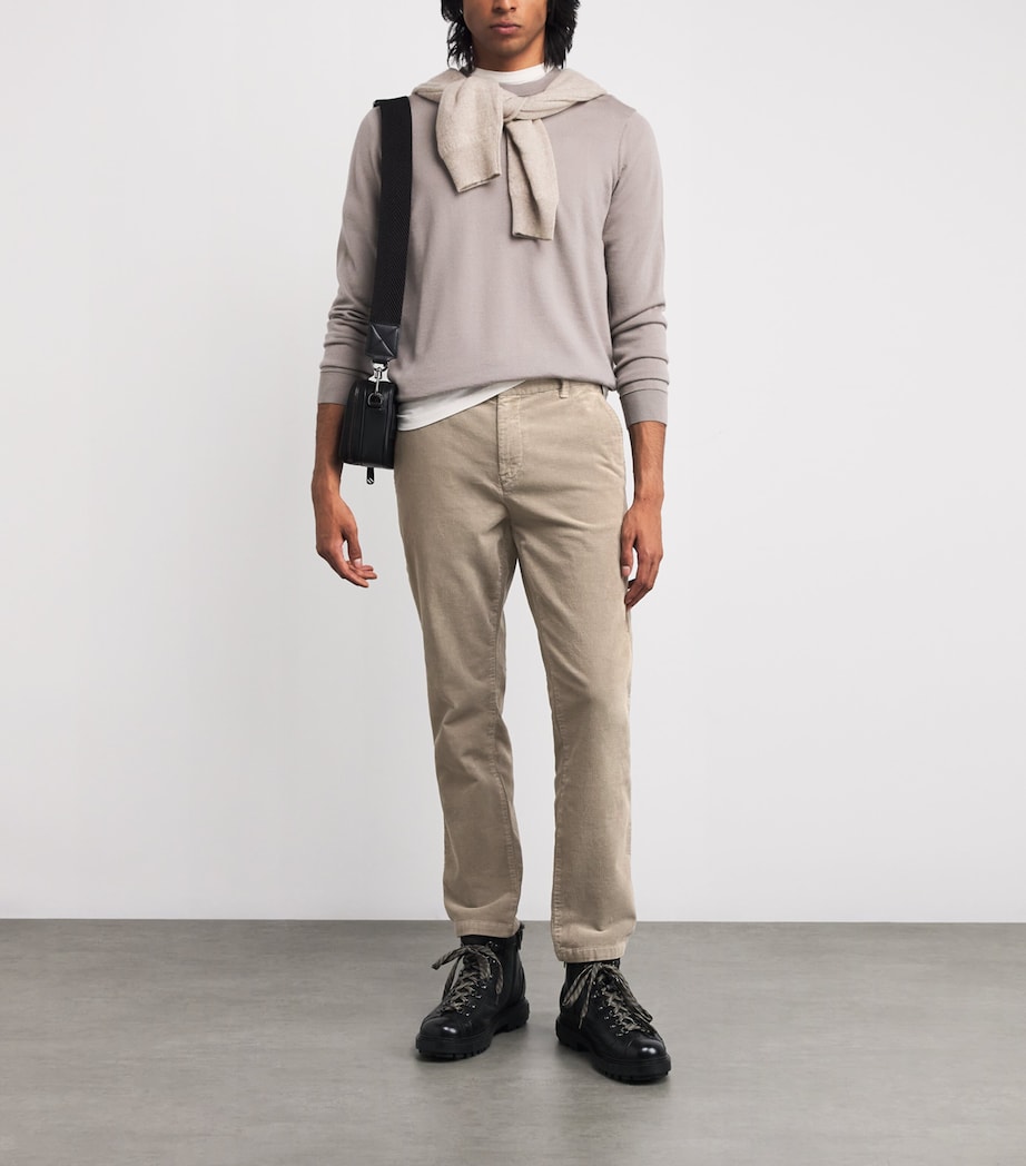 Corduroy Riley Trousers 812-MOON ROCK Image 2