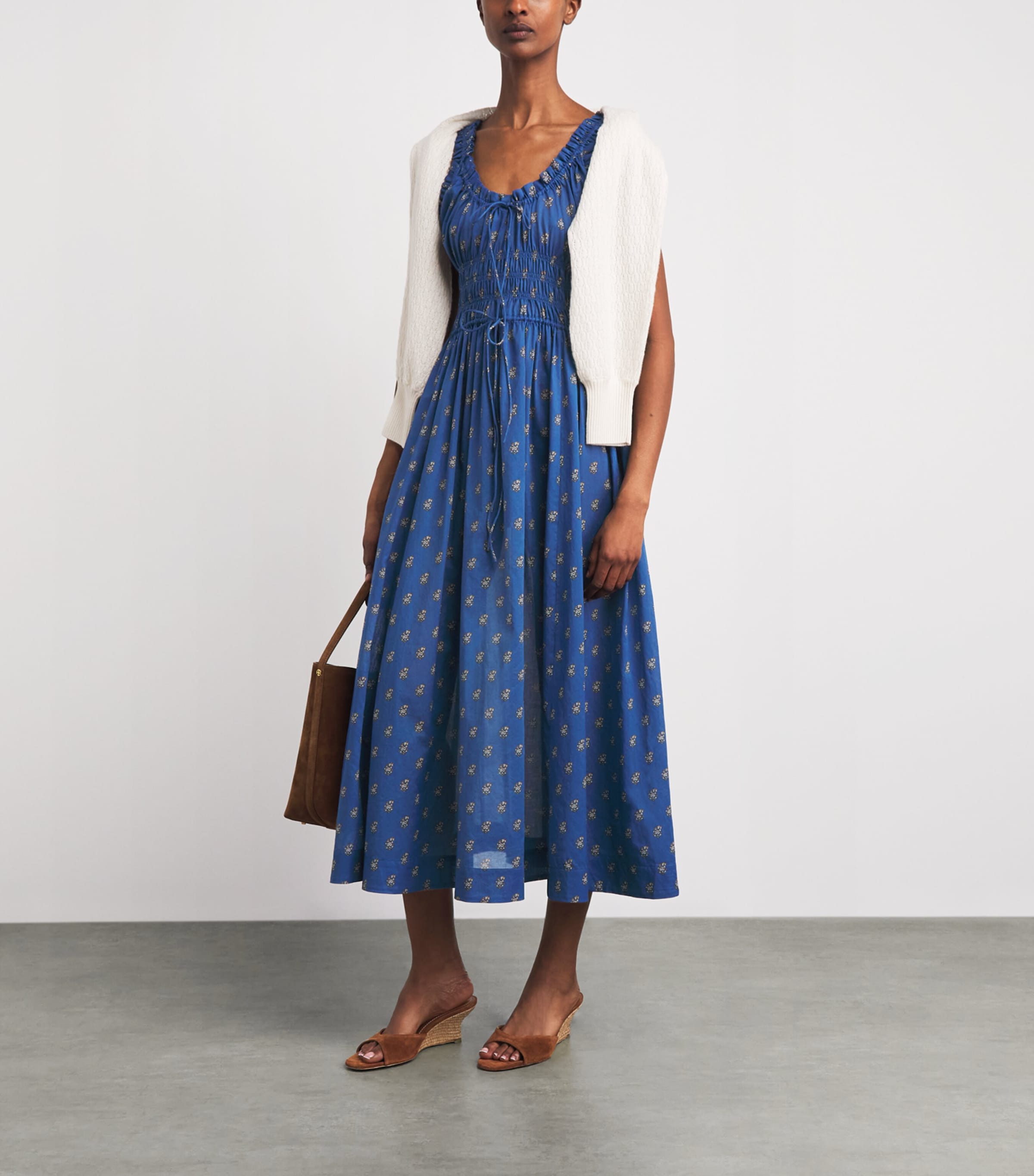 DÔEN Womens Cotton Paisley Emmaretta Maxi Dress Eartha Paisley Image 2