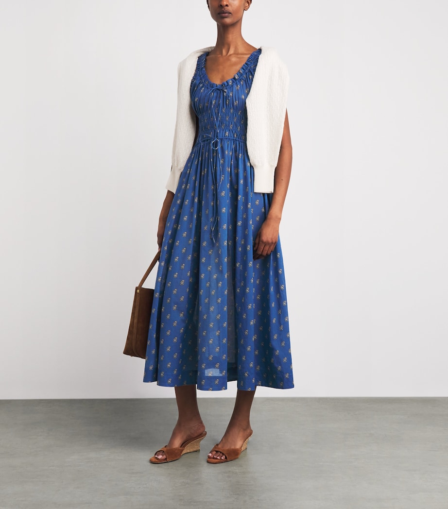 DÔEN Womens Cotton Paisley Emmaretta Maxi Dress Eartha Paisley Image 2