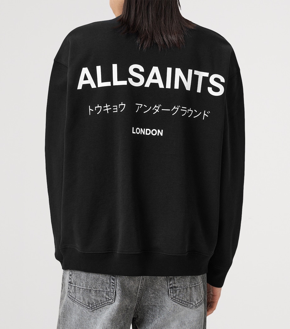 Cotton Underground Half-Zip Sweatshirt JET BLACK Image 5