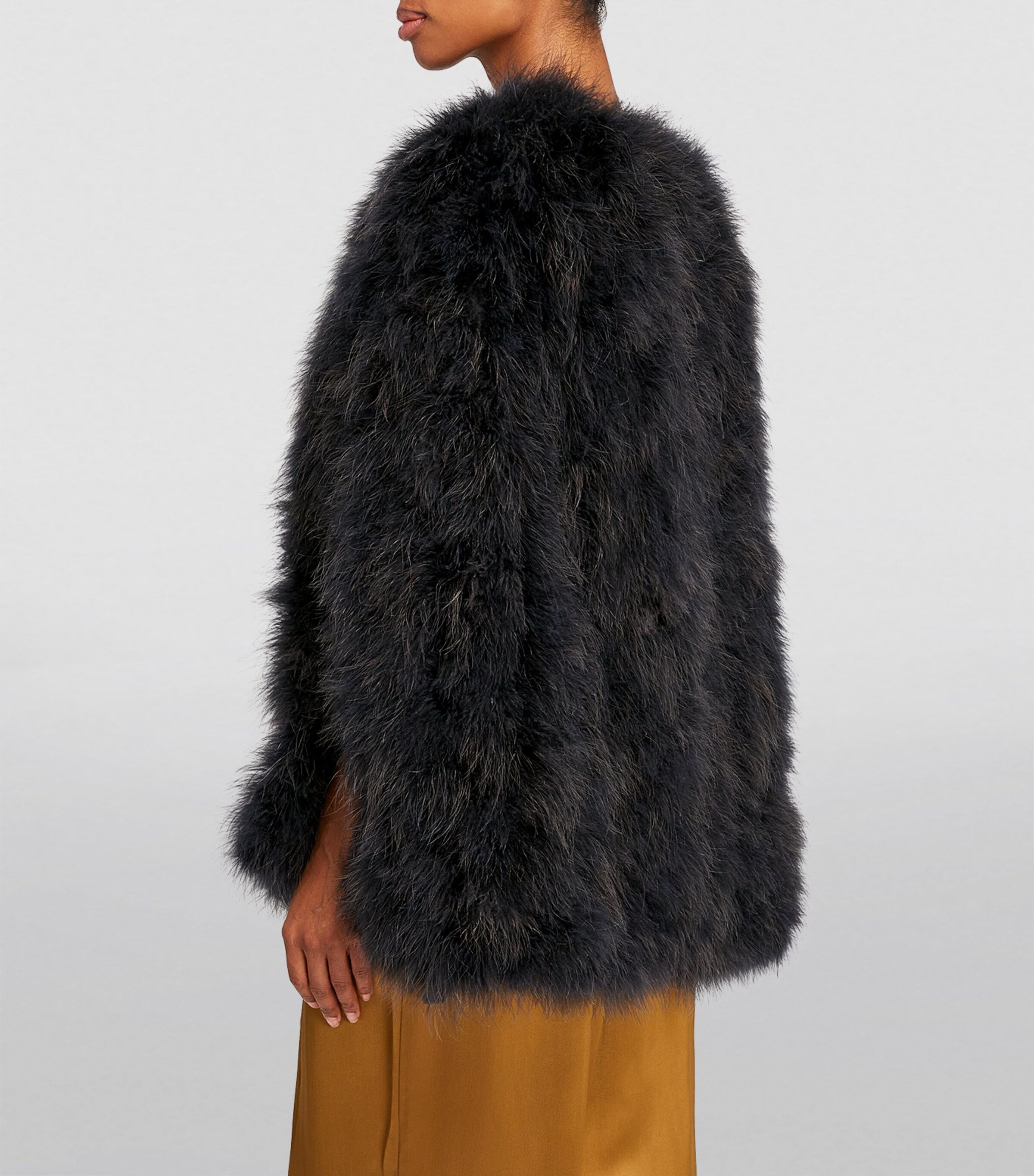 Yves Salomon Feather Cape | Harrods US