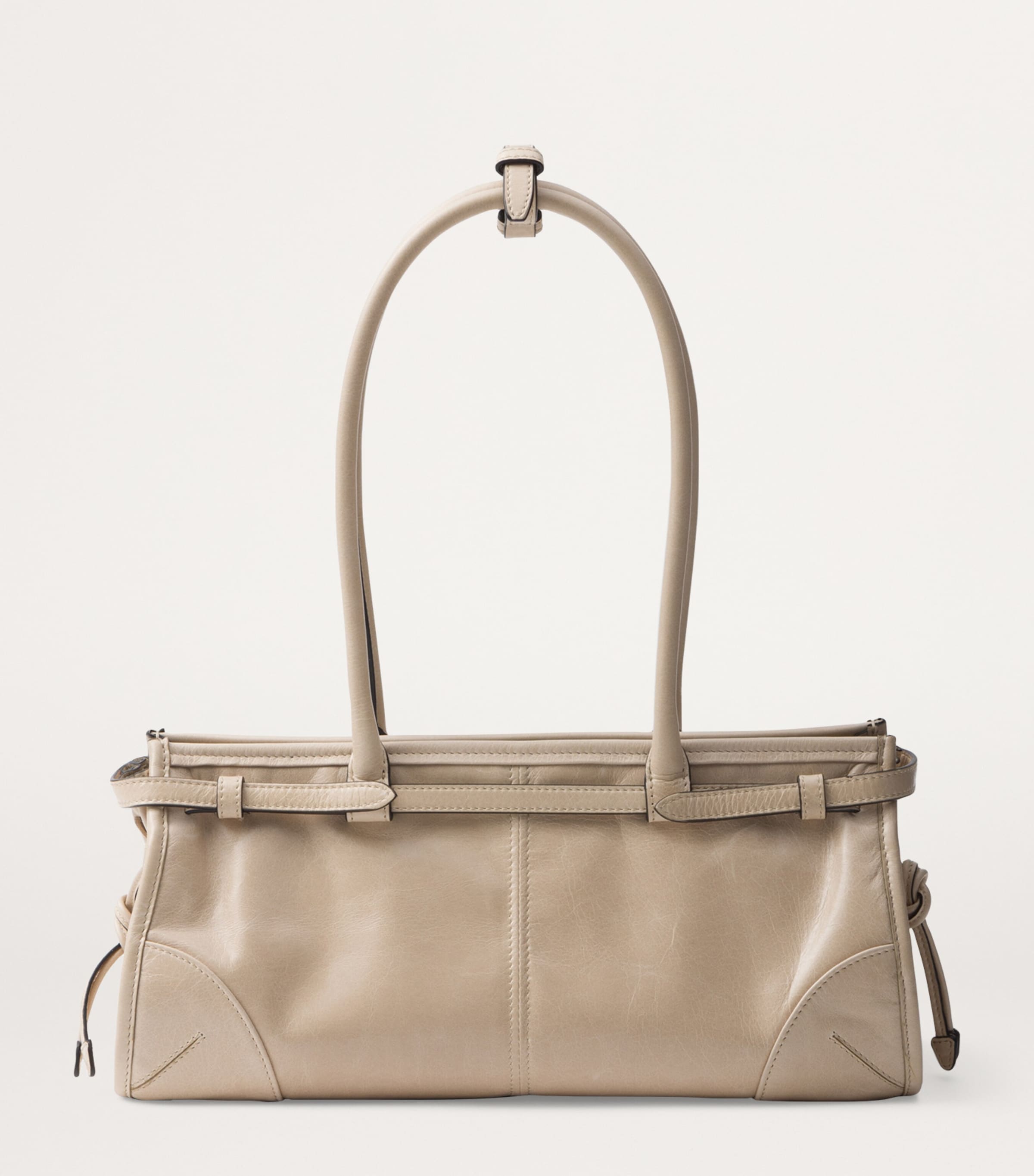 Medium Leather Bonnie Shoulder Bag F03MV Image 4