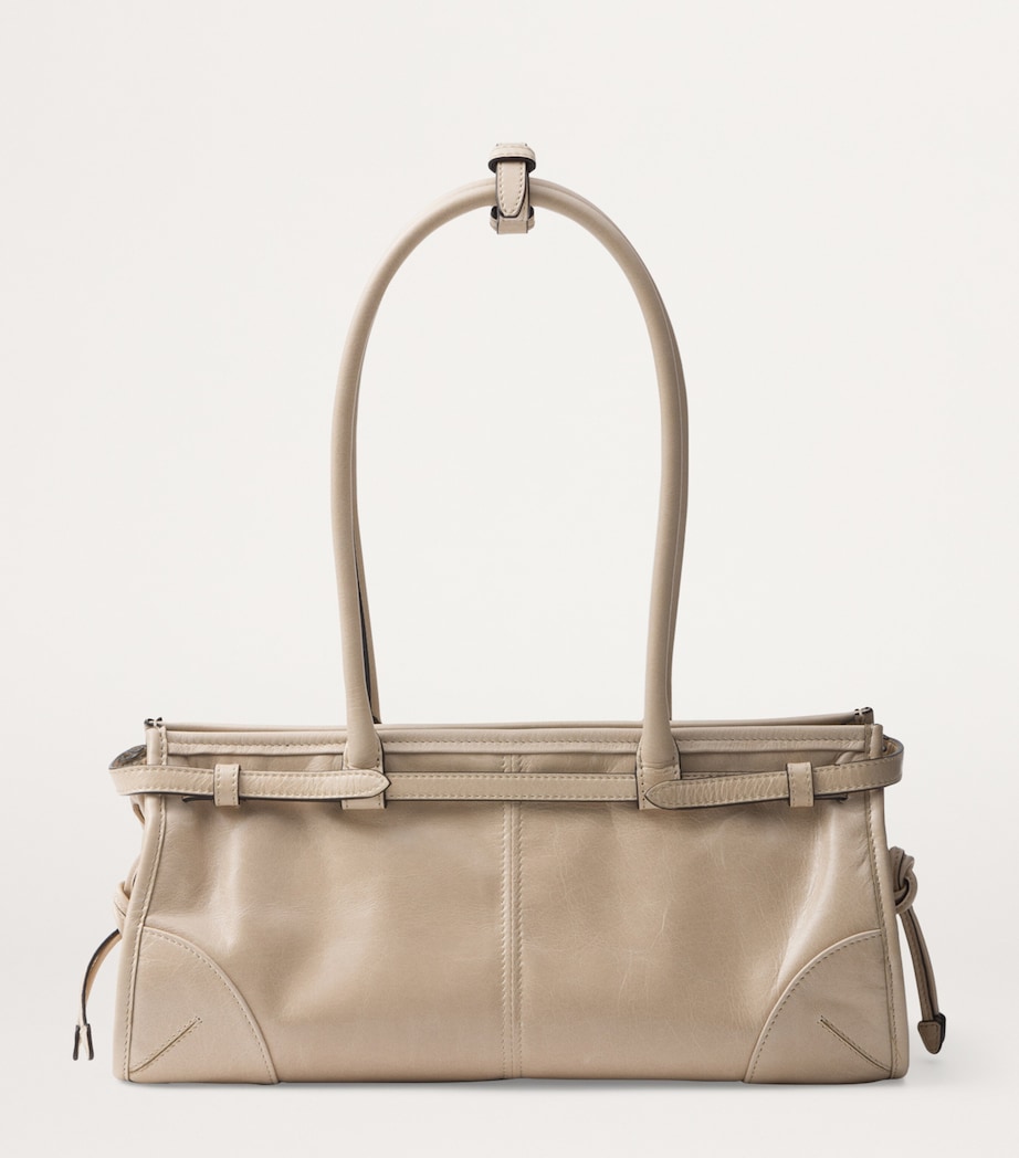 Medium Leather Bonnie Shoulder Bag F03MV Image 4