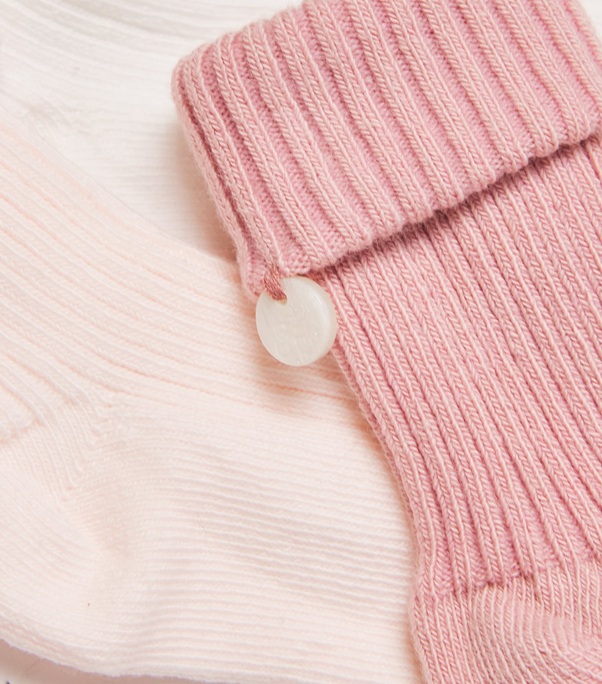 Cotton-Blend Ribbed Socks (Pack of 3) 31ROSE P LE Image 3