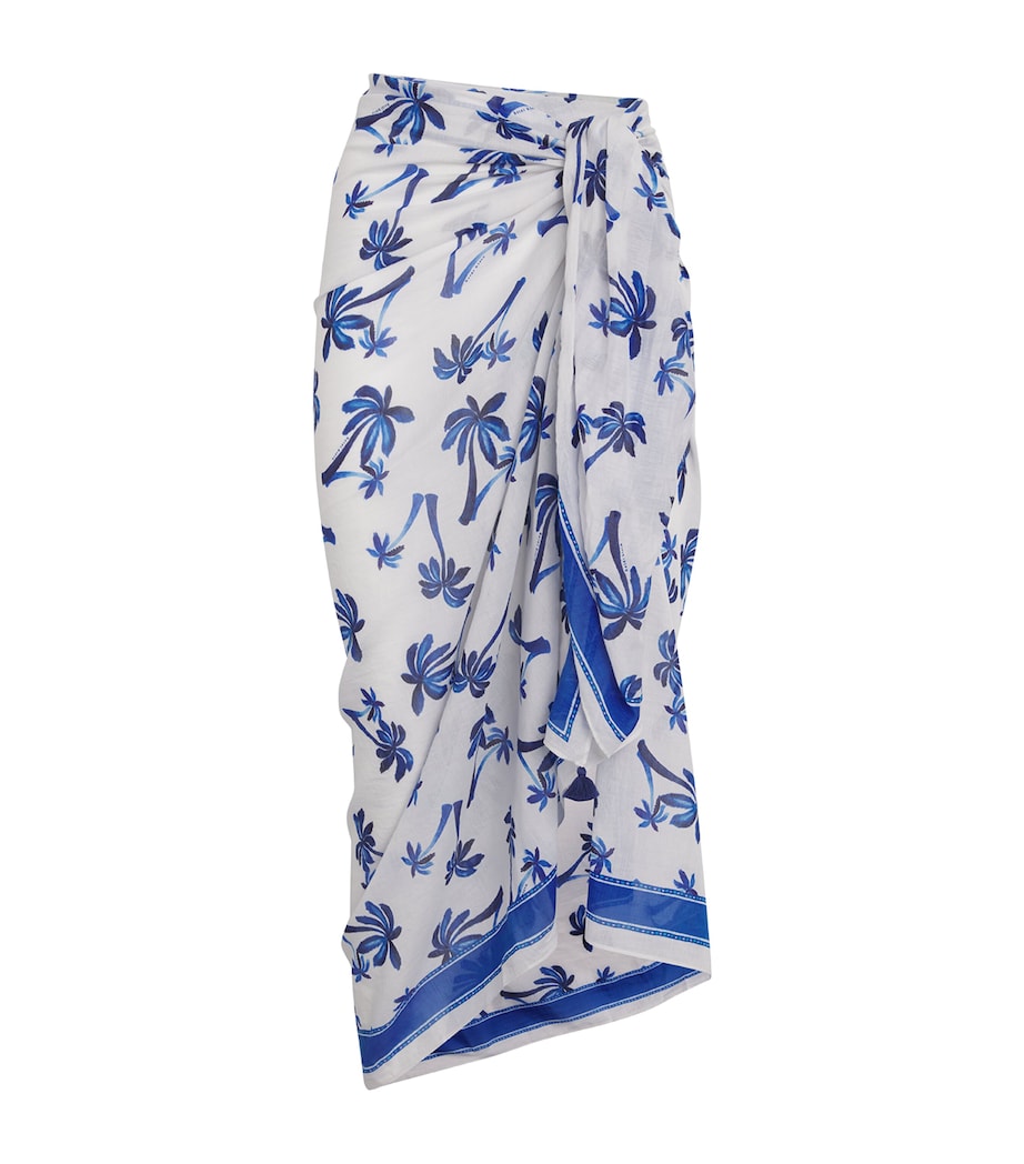 Cotton-Silk Palm Beach Sarong PRT-PRT Image 1